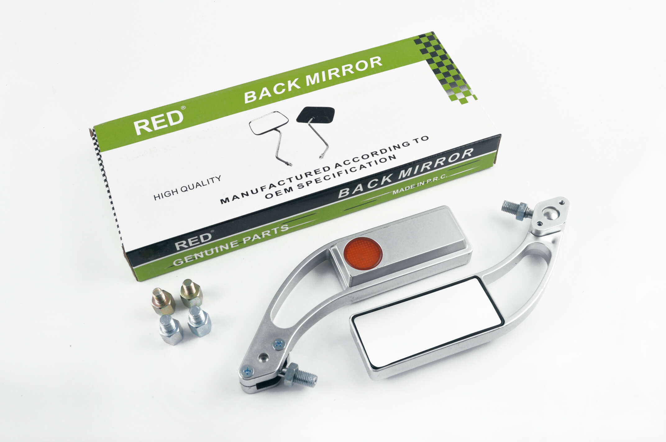 Зеркала прямоугольные mod:218, 8/10mm (серебро) RED