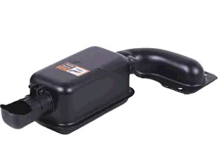 Глушитель м/б 190N (12Hp) (плоский, крепления на 2 болта) TTG AMG-3