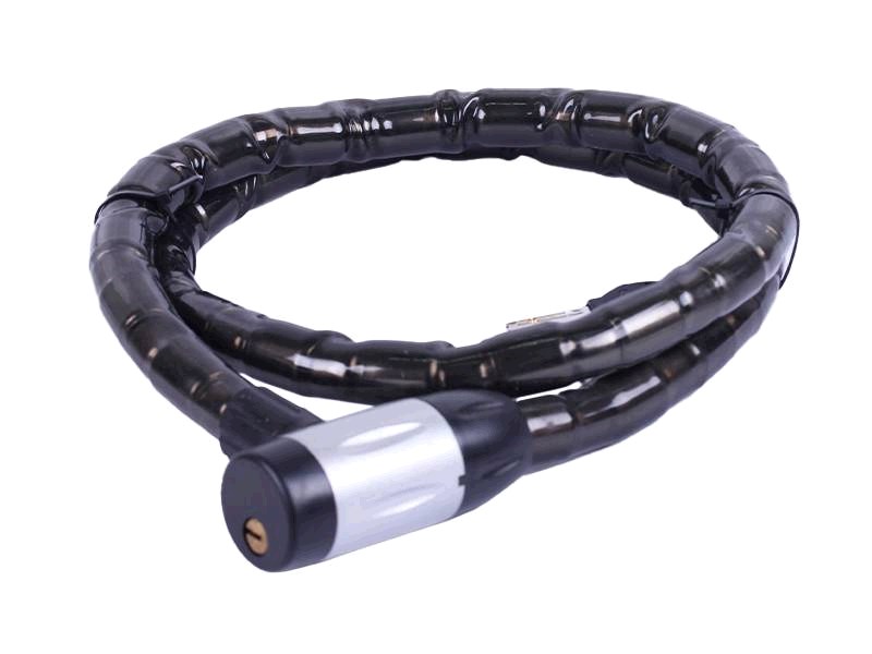 Замок на колесо (трос 1000*22mm) (с ключом) (черный) ZX1103 AMG