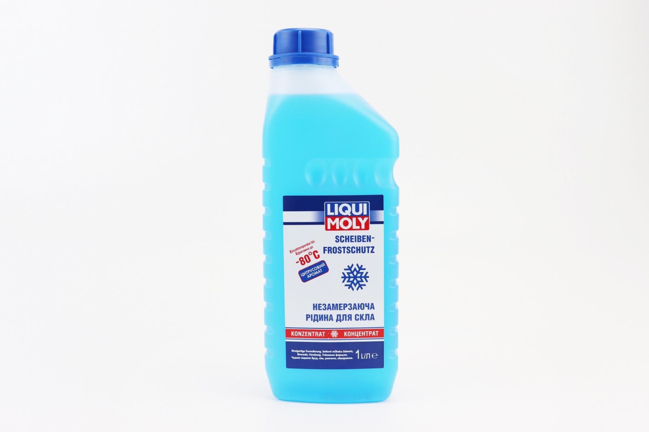 Жидкость для чистки стекол -80°С (в бачок омывателя) LIQUI MOLY, 1L KS