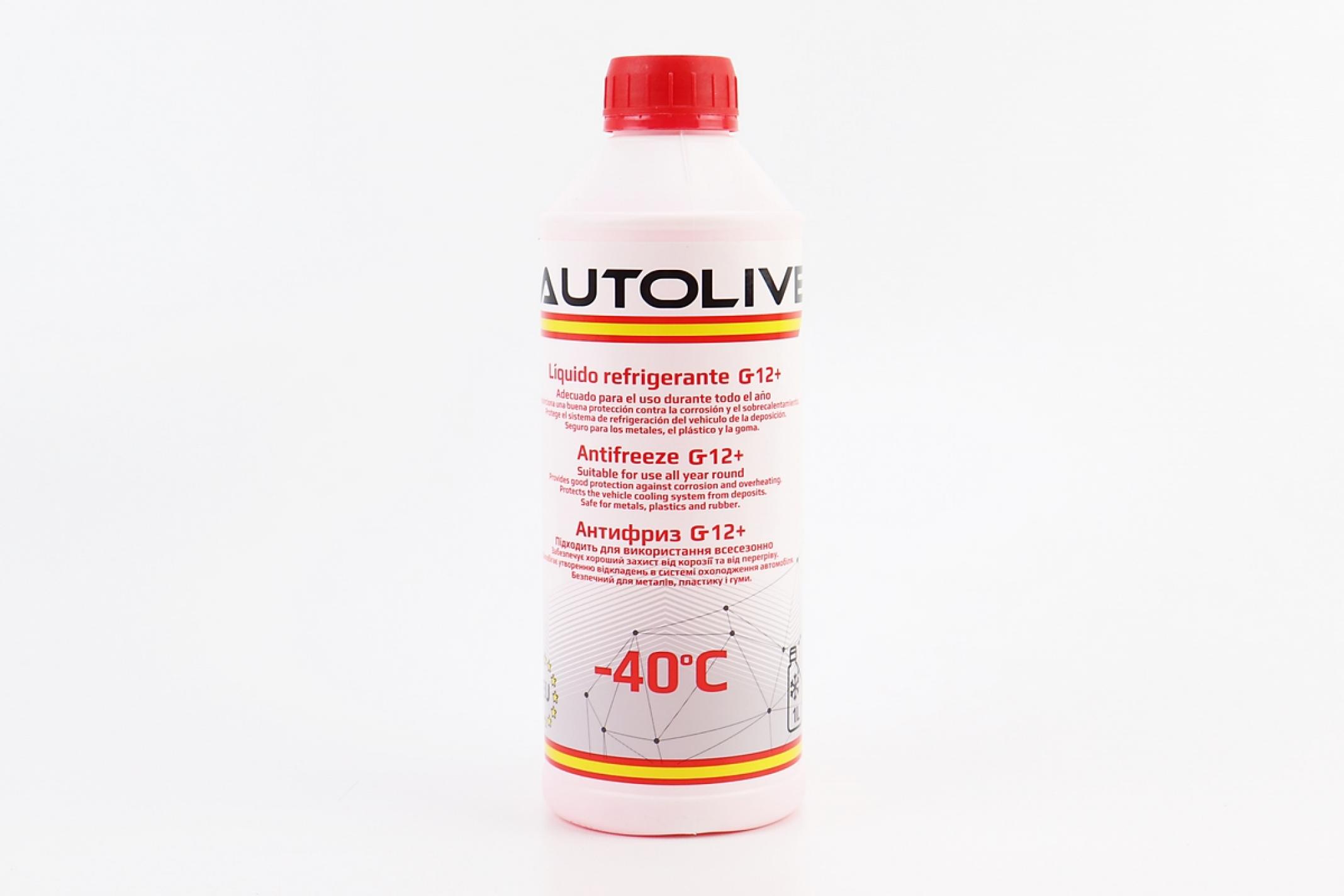 Жидкость охлаждающая -40°C АНТИФРИЗ G12+, красная 1L KS