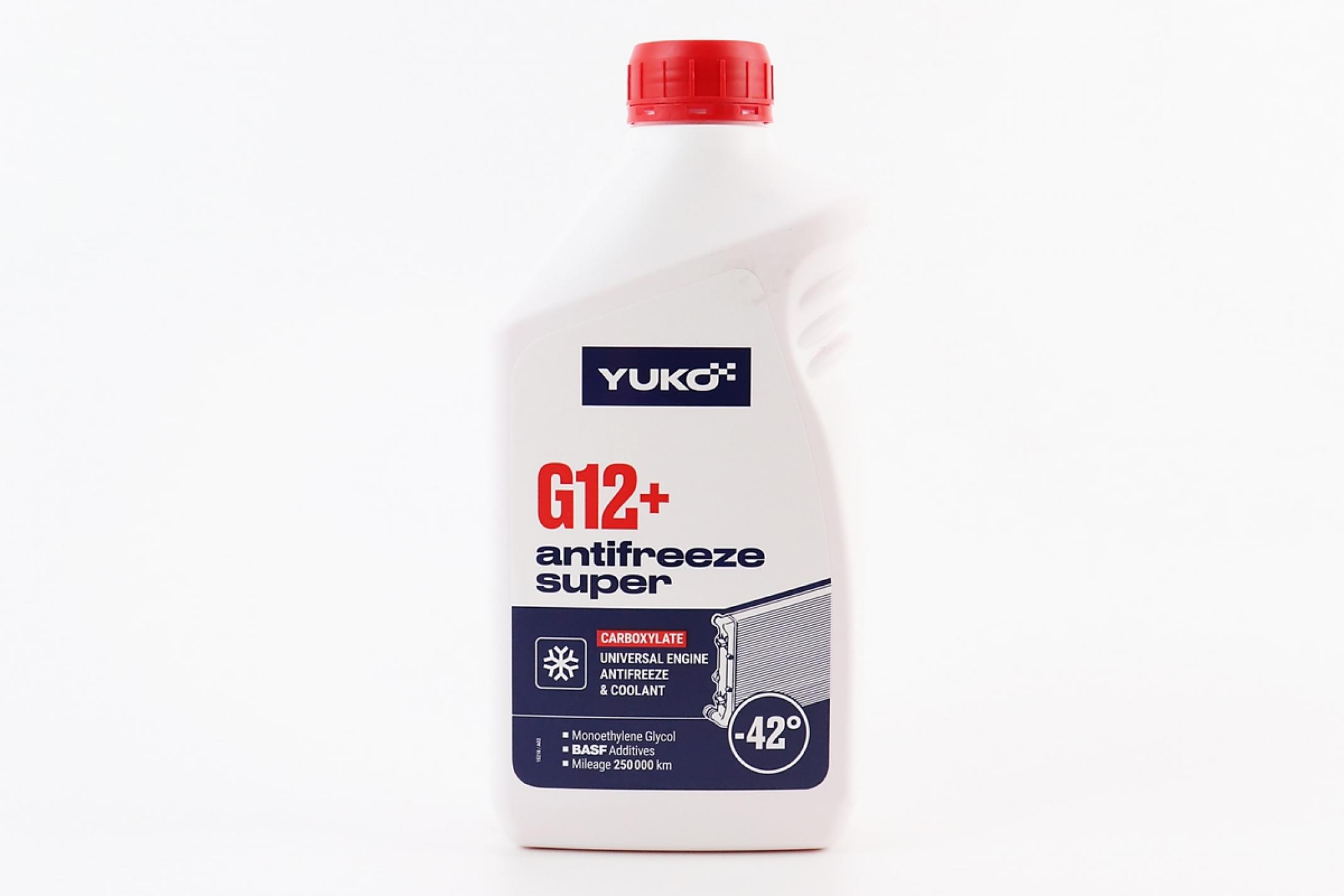 Жидкость охлаждающая -40°C АНТИФРИЗ G12+, красная 1L KS-2