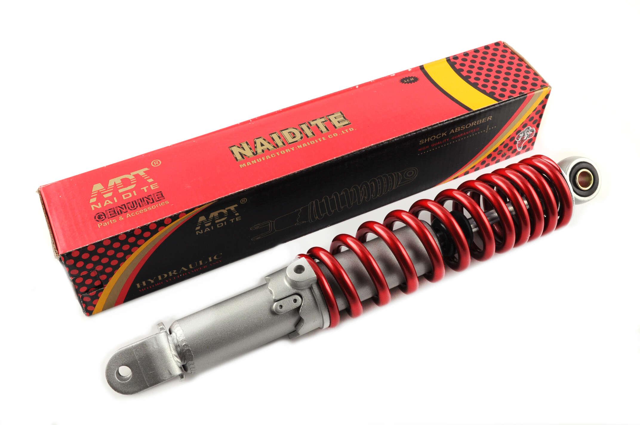 Амортизатор GY6, DIO ZX 310mm, регульований (червоний) NDT