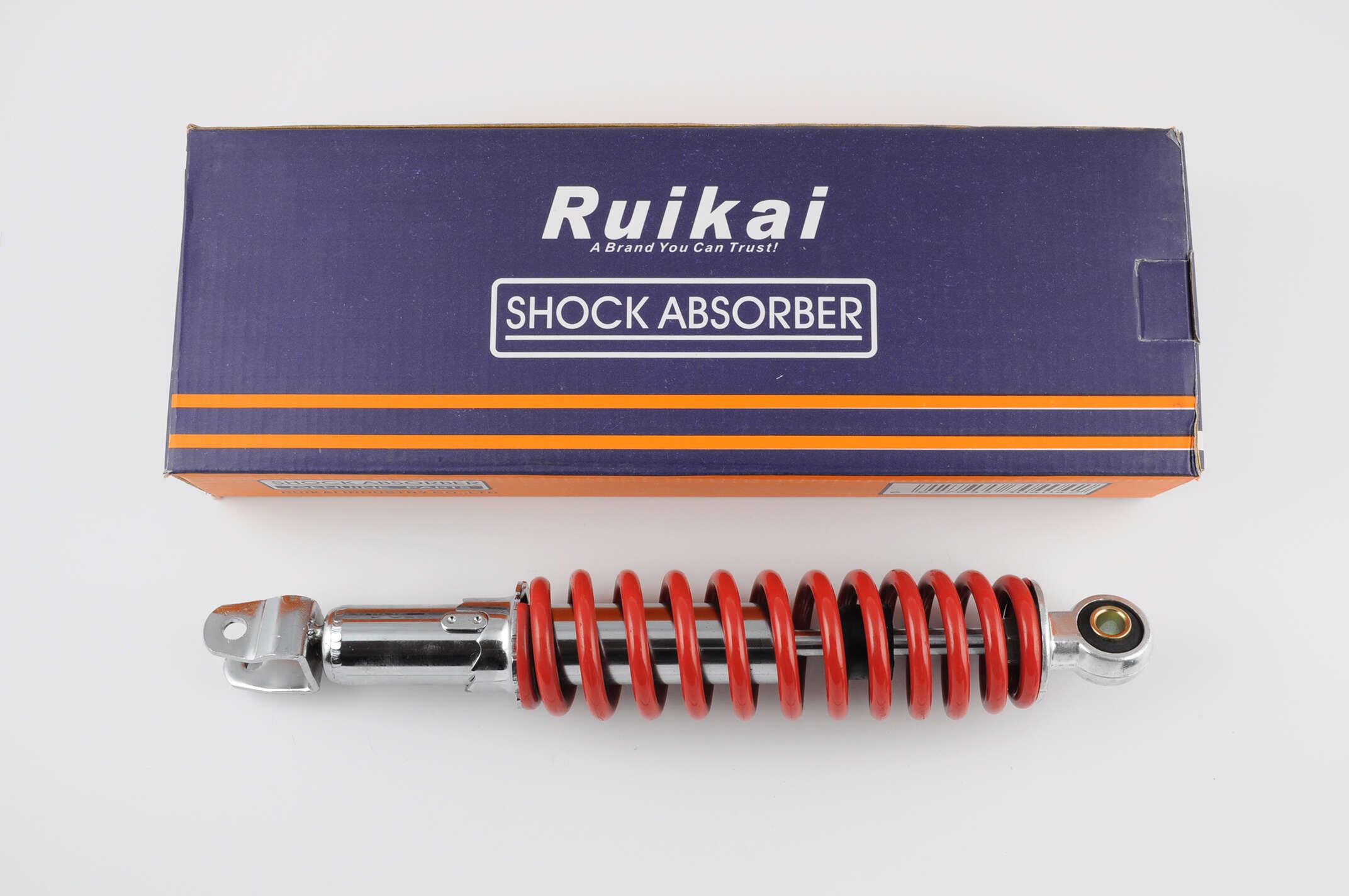 Амортизатор   GY6, DIO ZX   325mm, регулируемый   (красный)   RUIKAI