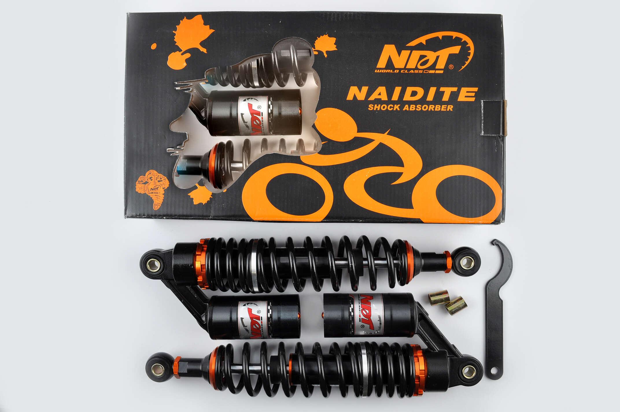 Амортизатори (пара) Delta 340mm, газомасляні (чорні) NDT