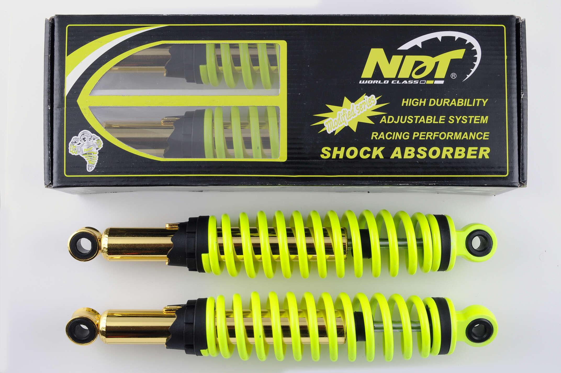 Амортизатори (пара) Delta 340mm, регульовані (лимонні) NDT