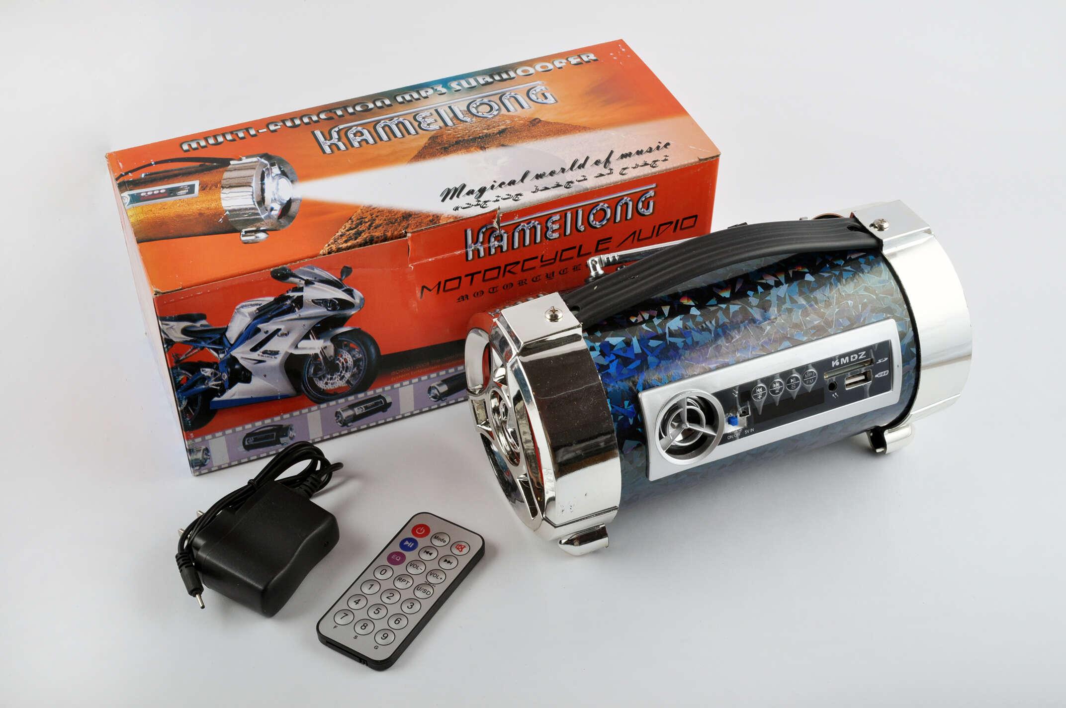 Сабвуфер KAMEILONG mod:KA-648 (4, хамелеон чорний, FM/MP3/SD/USB, АКБ+ЗУ, ПДК, ліхтар, РКД)