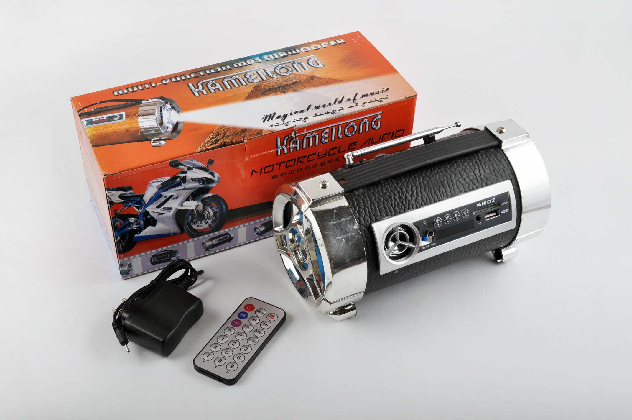Сабвуфер KAMEILONG mod:KA-648 (4, шкірозамінник чорний, FM/MP3/SD/USB, АКБ+ЗУ, ПДУ, ліхтар, РКД)