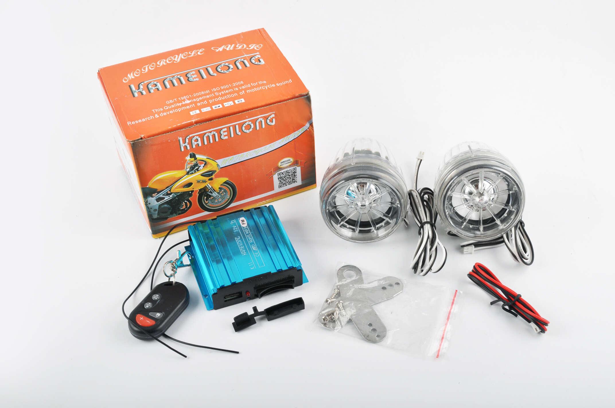 Аудіосистема 2.0 KAMEILONG mod:KA-11B-032FM (2.5, з діодами, сигнал., FM/МР3/SD/USB, ПДУ)