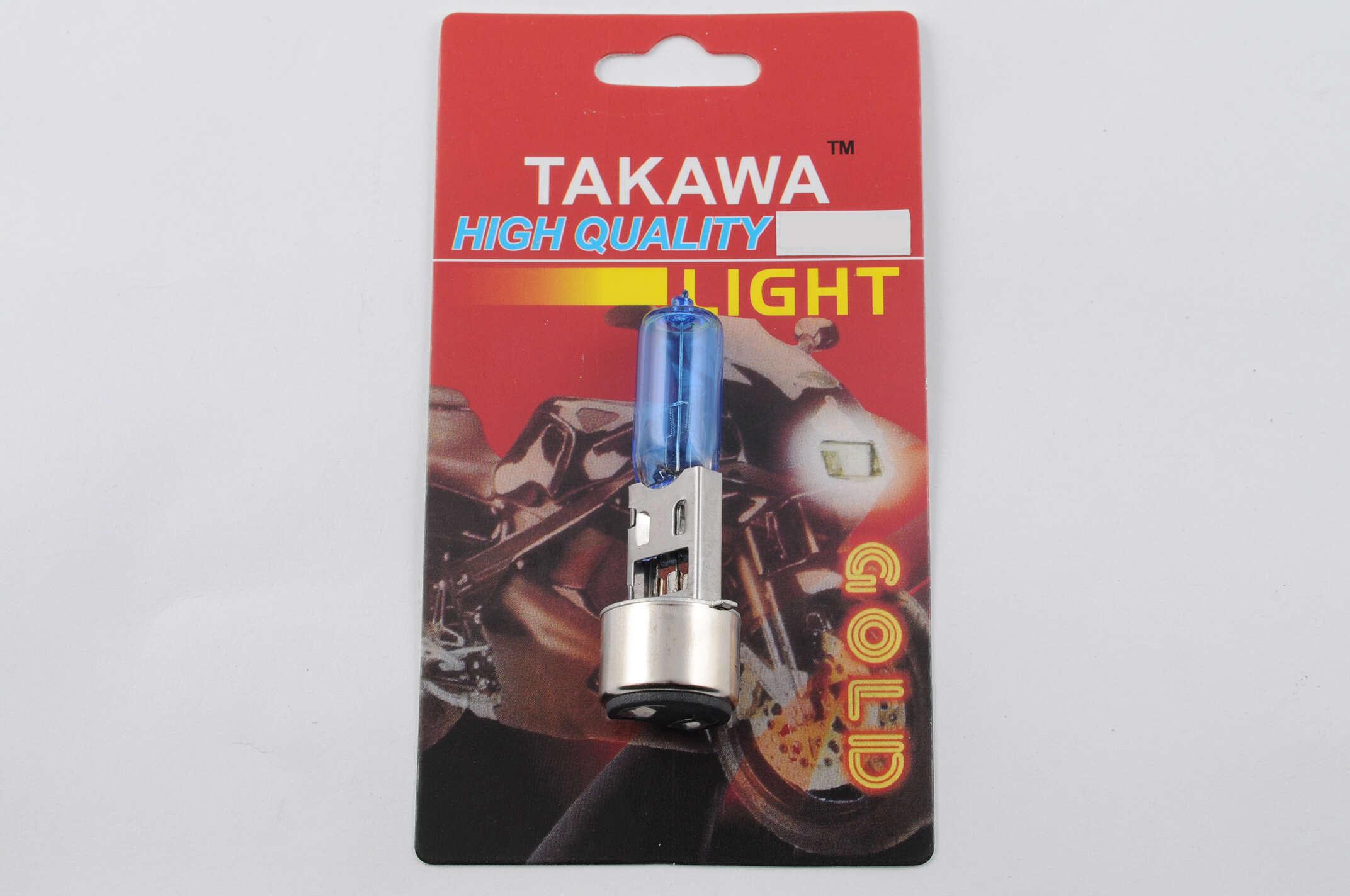 Лампа BA20D (2 уса) 12V 35W/35W (супер белая) (блистер) TAKAWA (mod:A)