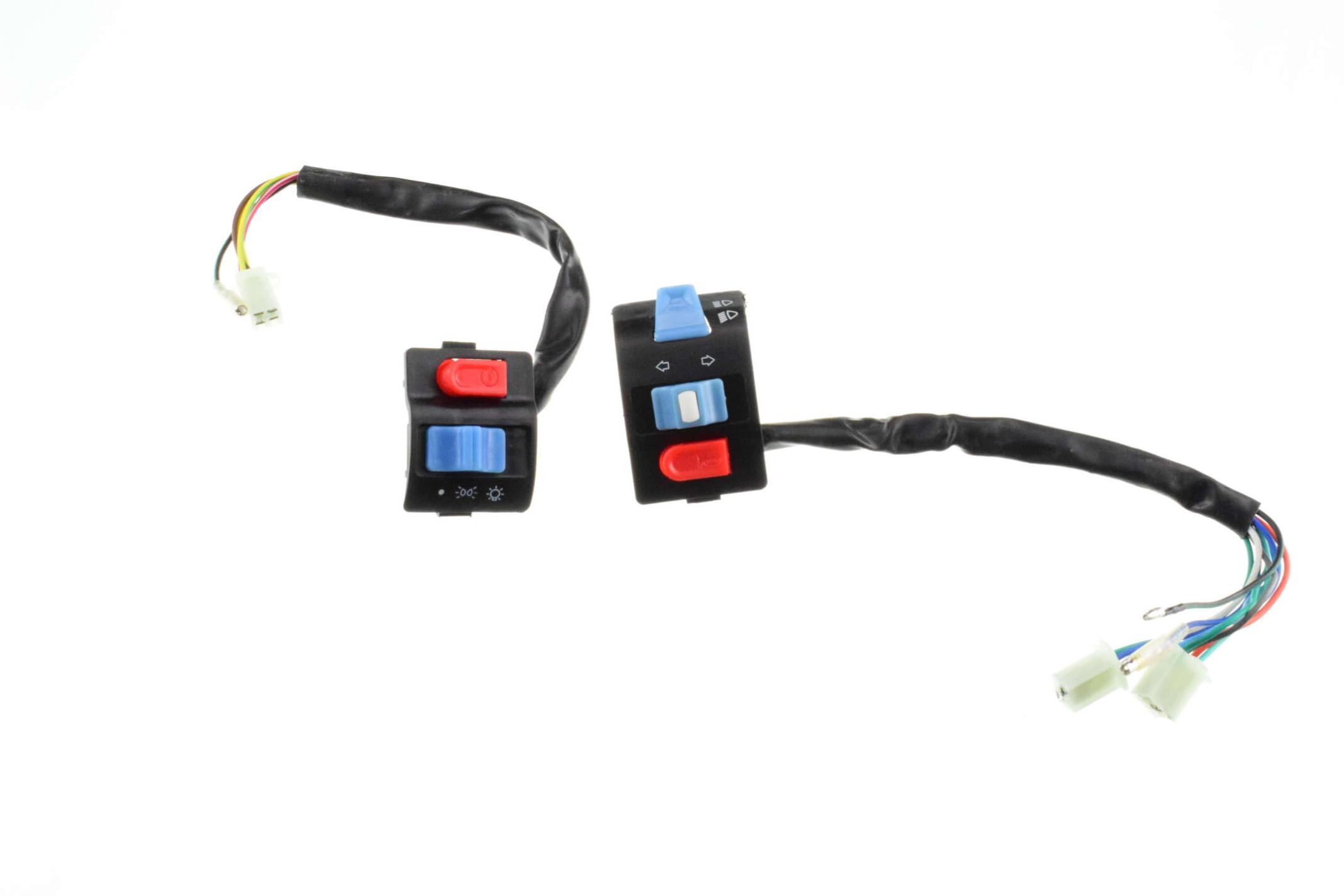 Блоки кнопок руля (пара) Navigator QT50-B (черные) KOMATCU (mod.A)