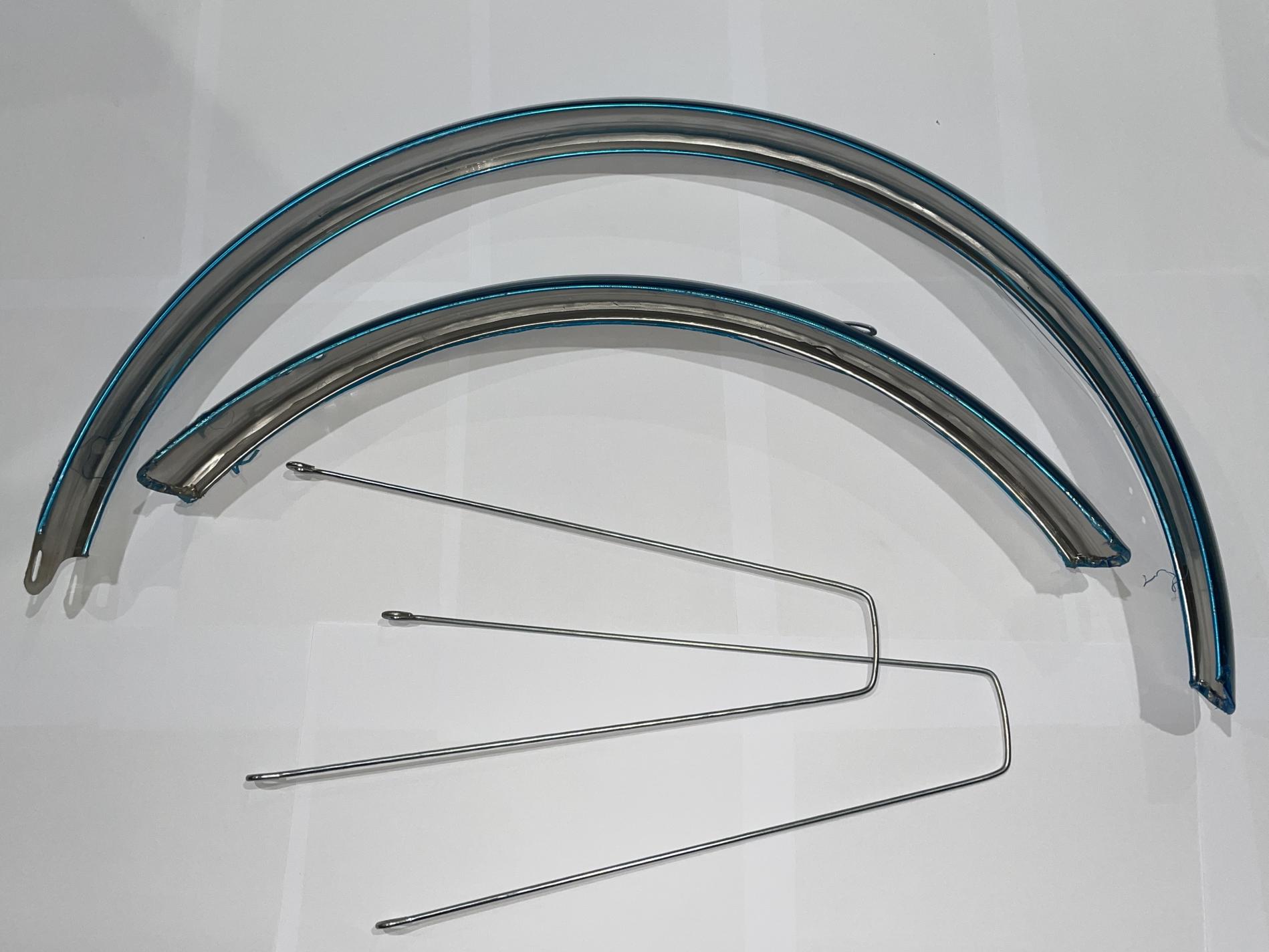 Крылья велосипедные (железные, хром, комплект перед+зад) (обод 29) YKX