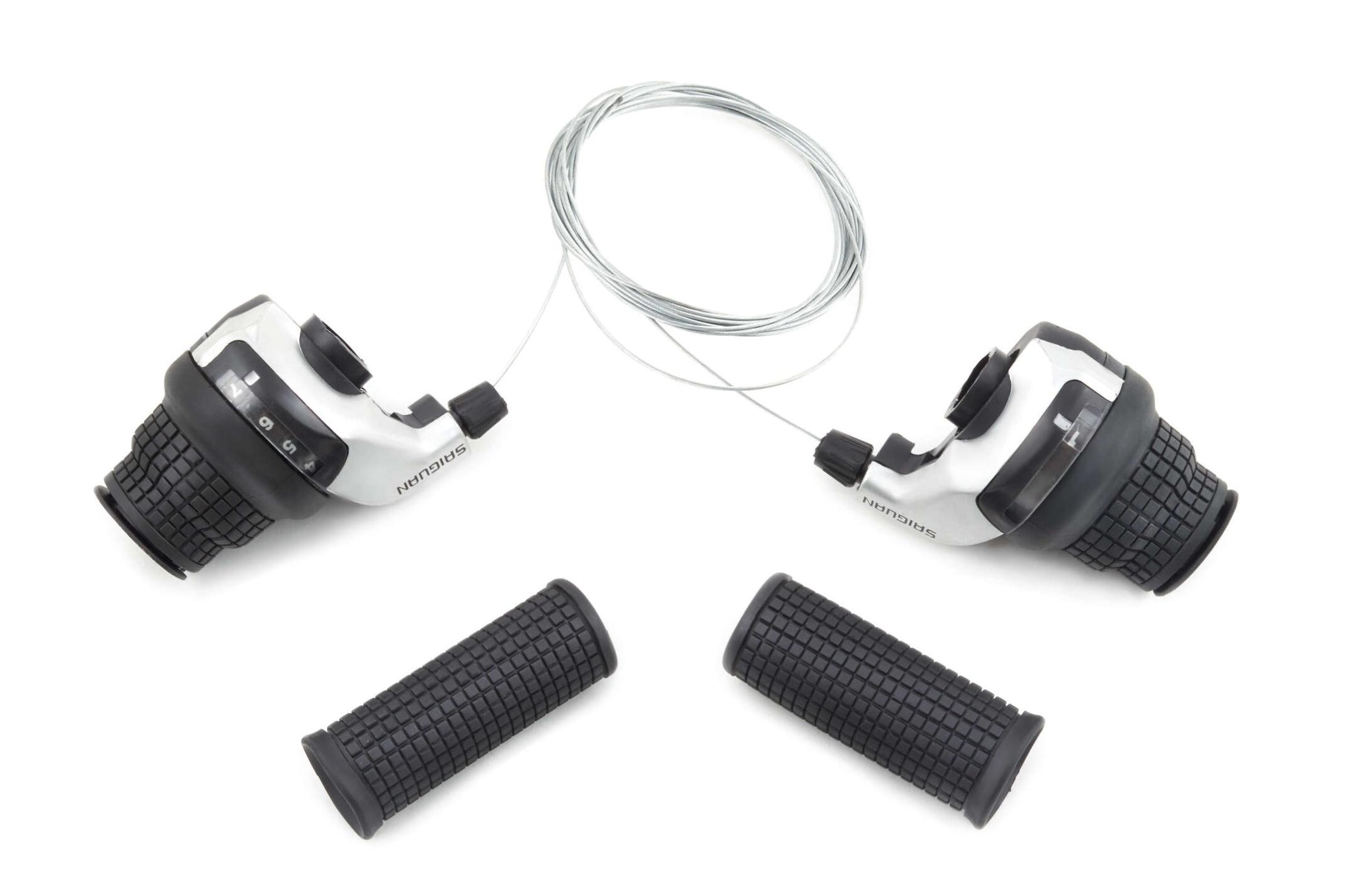 Ревошифт переключения скоростей велосипеда (L-3, R-6 скоростей) (+ручки руля) (mod:7) YKX