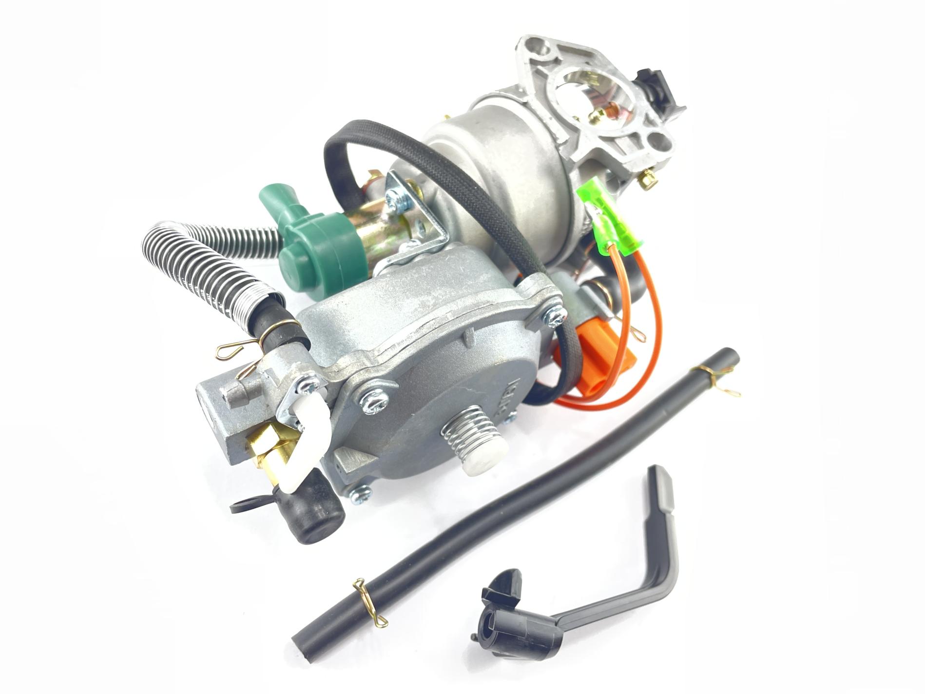 Карбюратор м/б, бензогенератор 177F/188F (9/13Hp) (с газовым редуктором и электромагнитным клапаном) HORZA