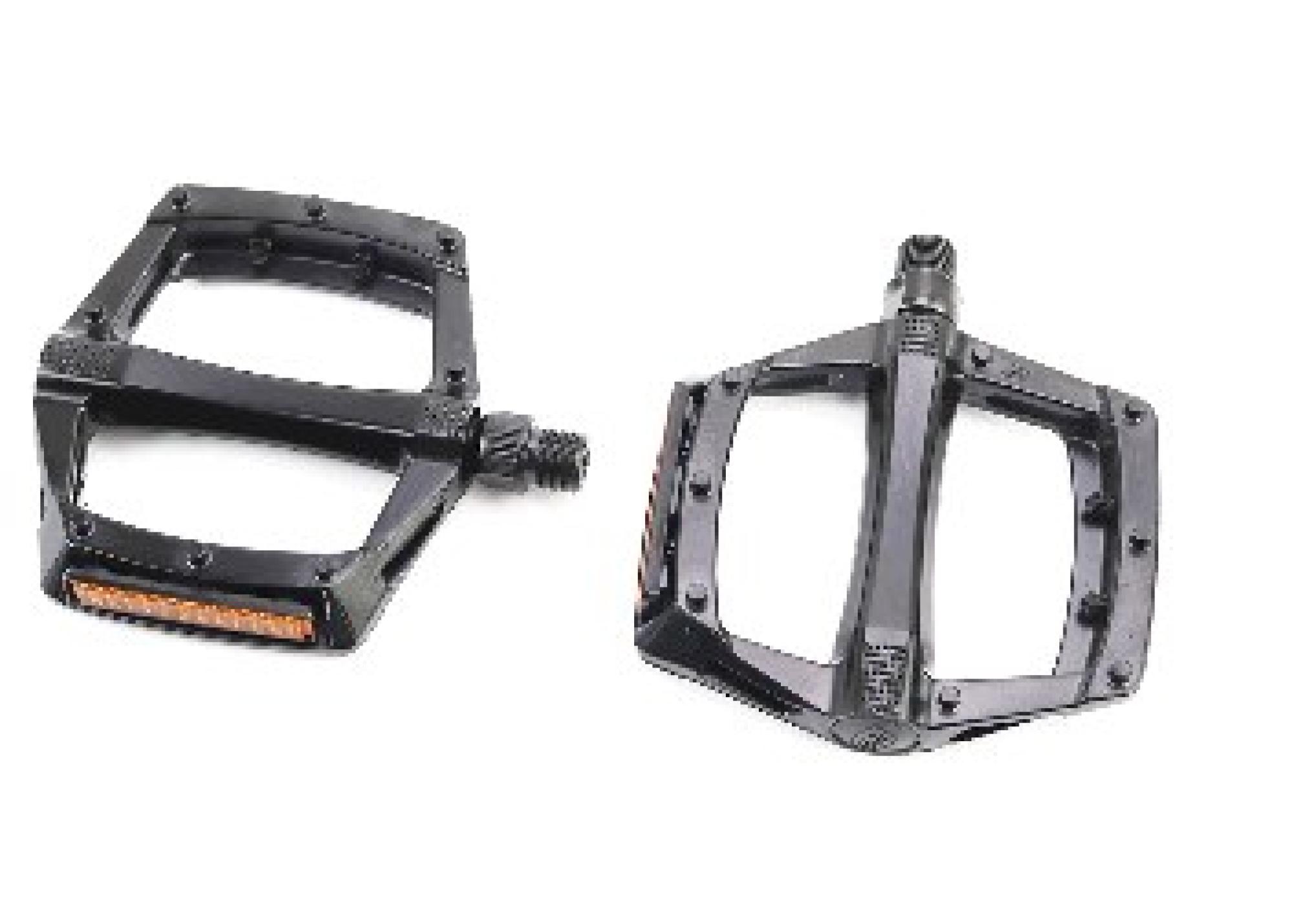 Велосипедні педалі MTB широкі 9/16 (112x109x24mm) алюмінієві, чорні NWL-221