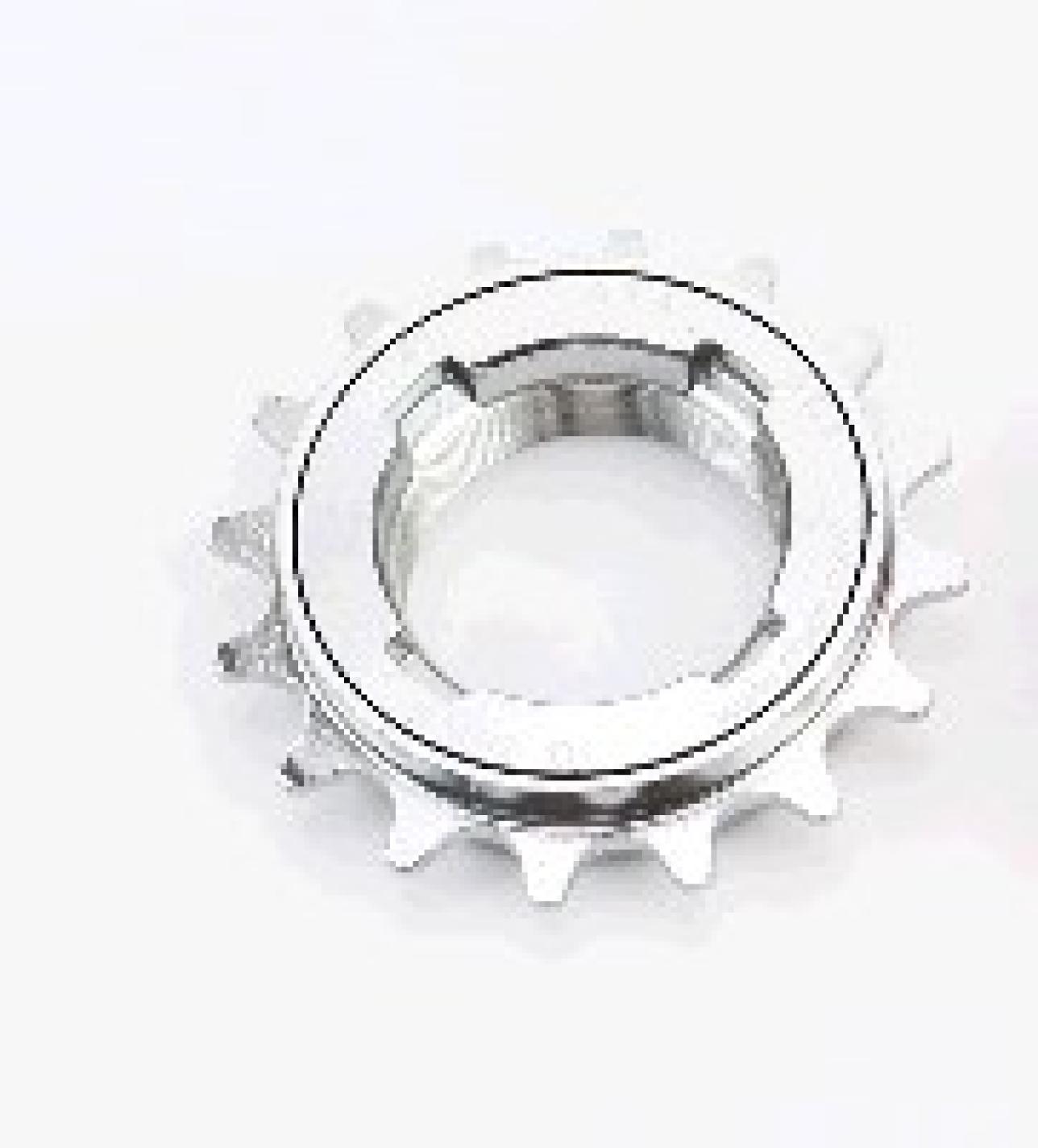 Зірка велосипедна (задня) Вільнобіг 1зв. 1/2х1/8x16Т, хром KDF-05A DS