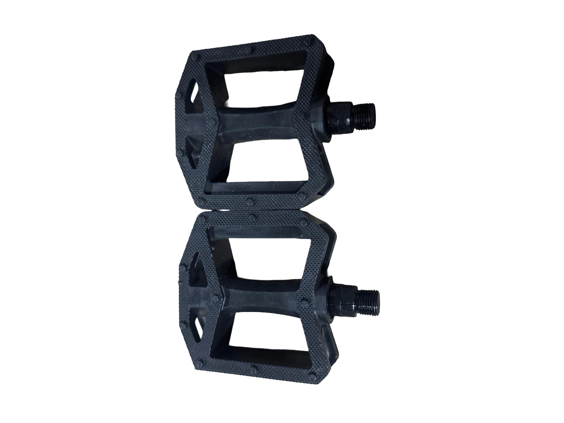 Педалі велосипедні BMX 9/16 (109x96x30mm) пластикові, чорні B289DU