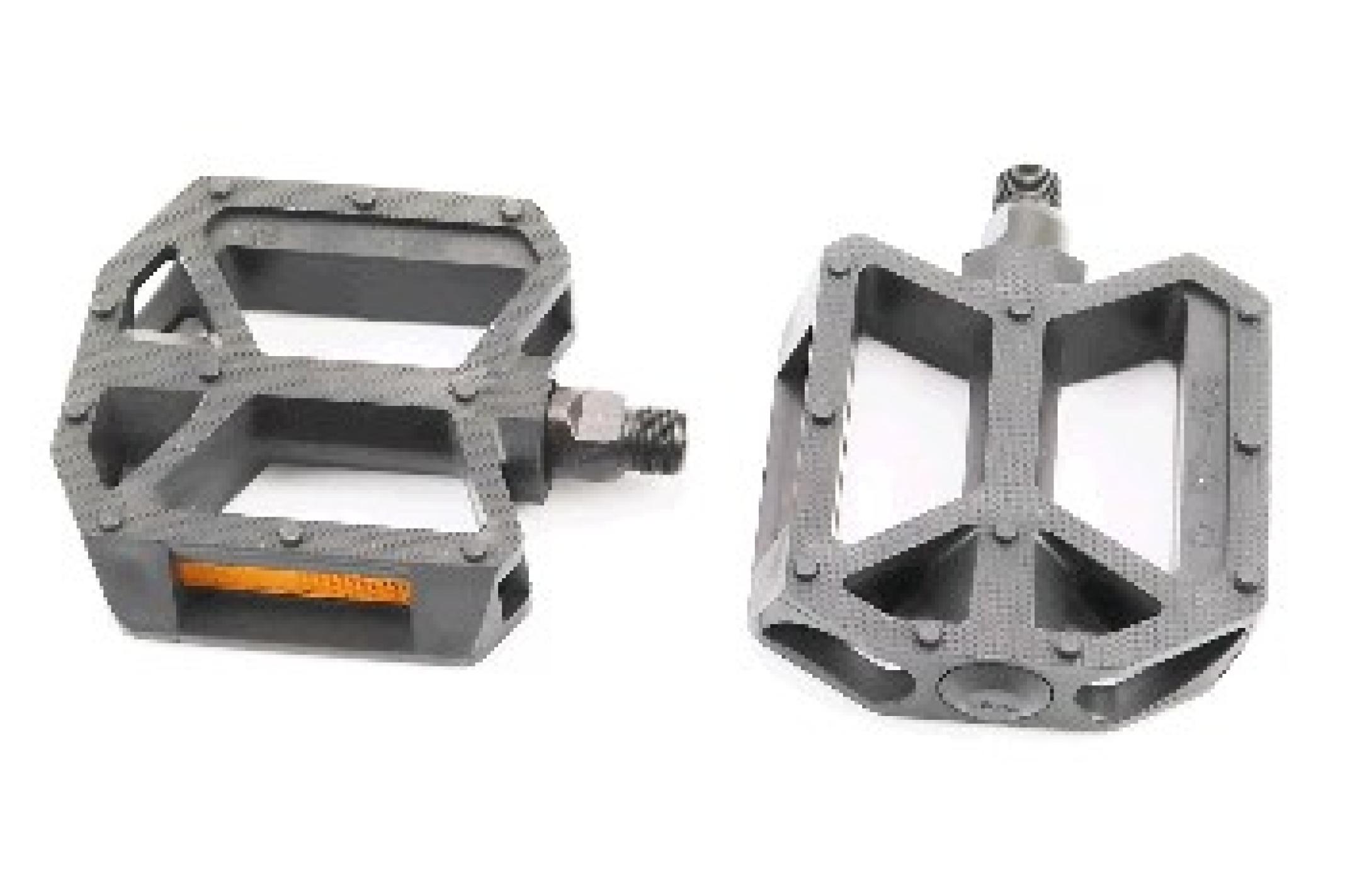 Педалі велосипедні BMX 9/16 (112x96x25mm) пластикові, чорні WP408