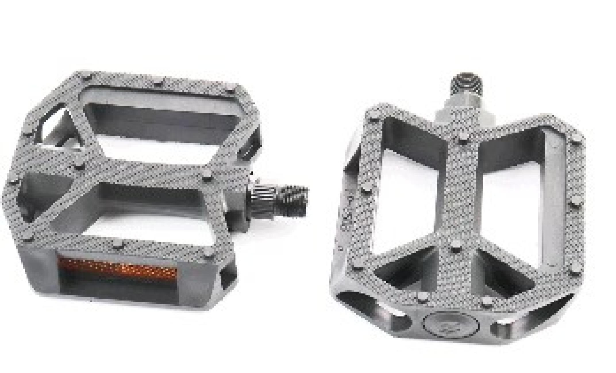 Педалі велосипедні BMX 9/16 (109x96x25mm) пластикові, чорні FP-850B