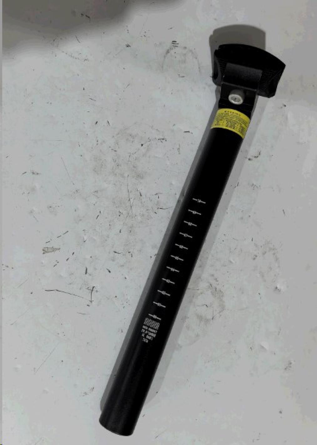 Підсідельний штир велосипеда (дієслово) (L-300mm, D-28.6mm) (чорний, алюміній)