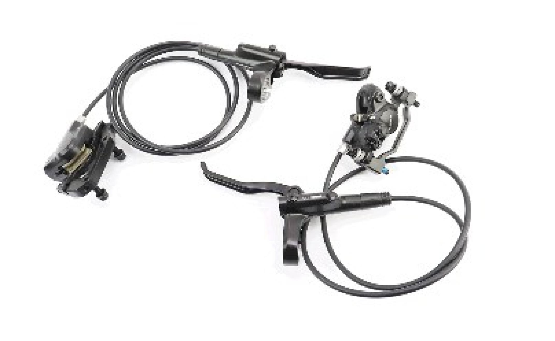 Гальмо Disk-brake гідравлічне переднє 800мм (F180мм)+задне 1400мм (F180/R160мм), чорне BR-MT200