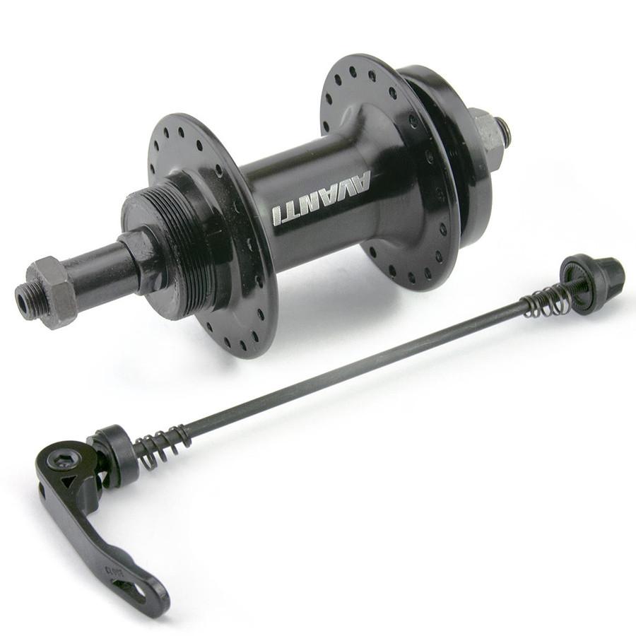Втулка заднього колеса велосипеда (алюміній) 14Gx36H Avanti AV-07R, Industrial bearings, Ratchet, Disk, фланець литий, 36 sp, ексцентрик, чорний BD