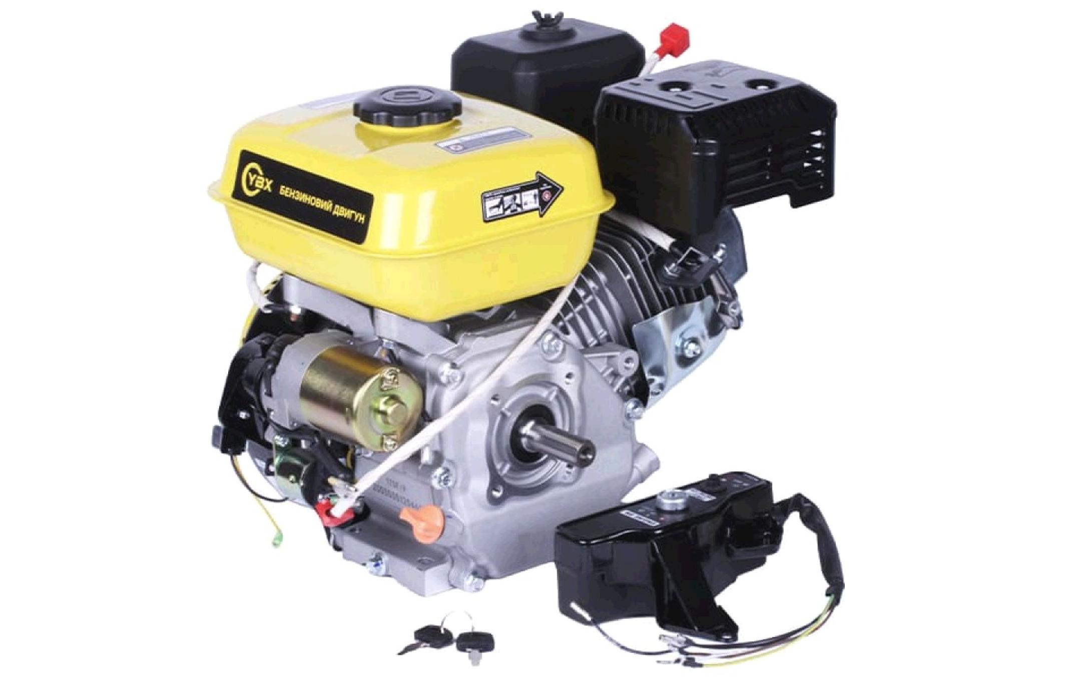 Двигун м/б 170FE (7Hp) (повний комплект) (вал Ø 20мм, під шліци) з електростартером AMG-3
