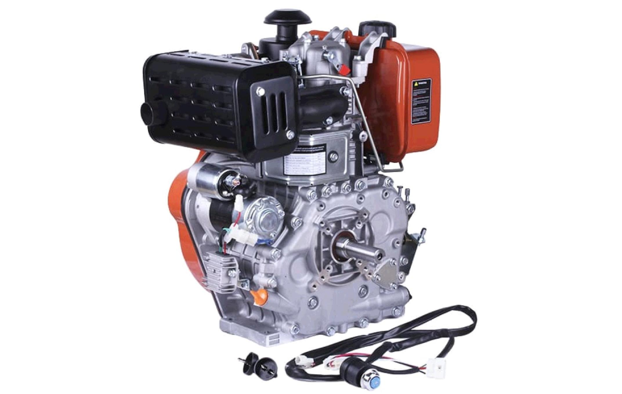 Двигун м/б 186FE (9Hp) (дизель, вал Ø 25мм, під шпонку) з електростартером AMG-3