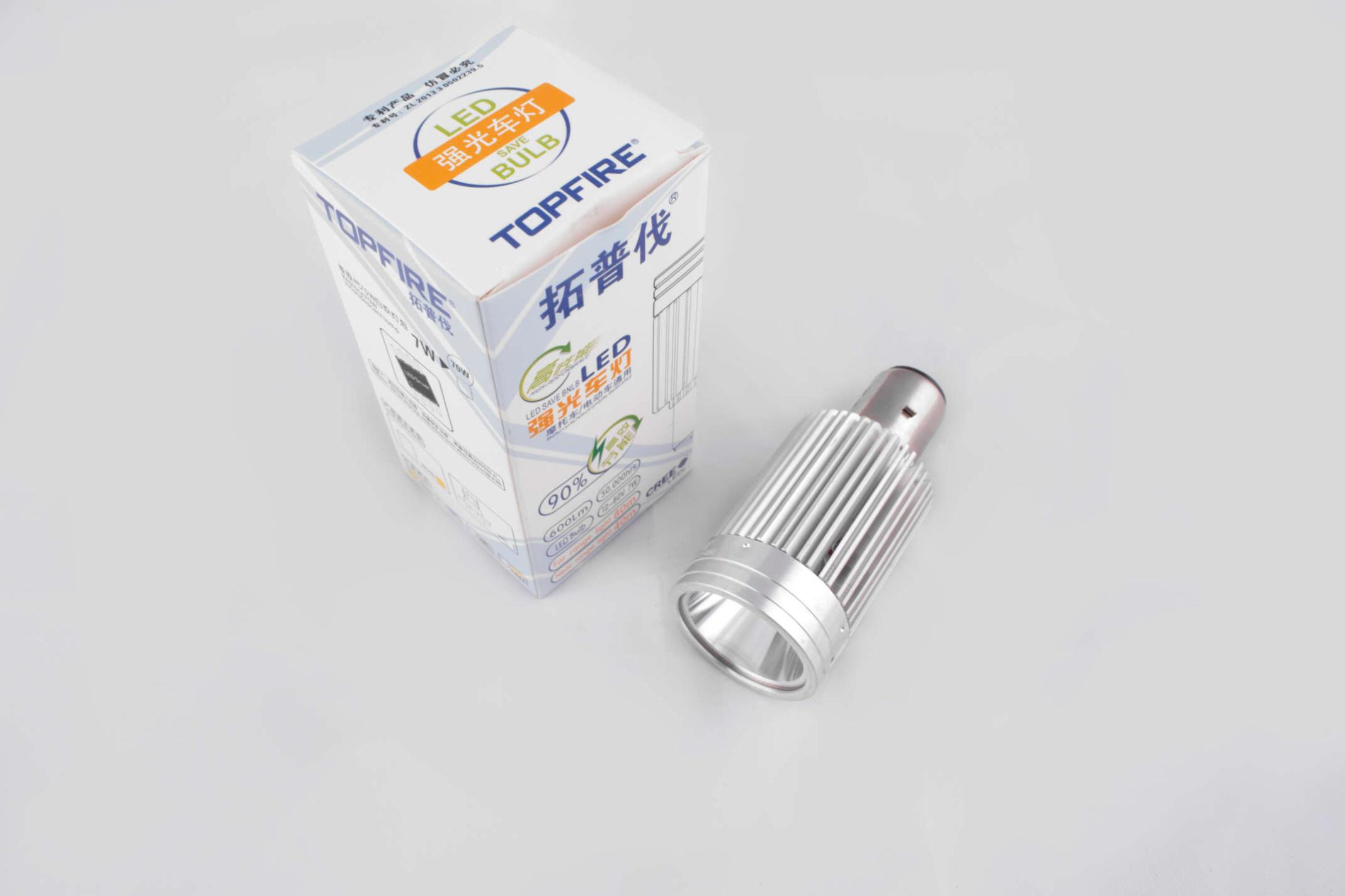 Лампа диодная BA20D (12V 7W) TOPFIRE