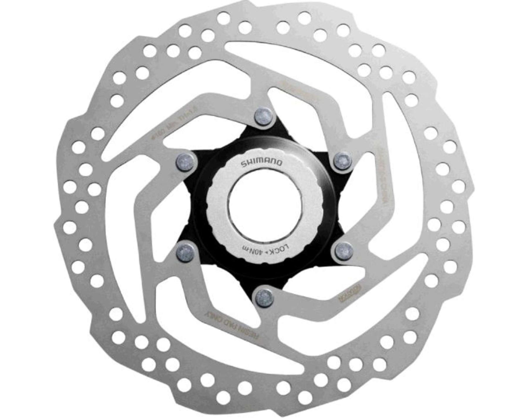 Диск тормозной велосипедный (Ø160mm, CENTER LOCK, SM-RT10) (SHMN) KL