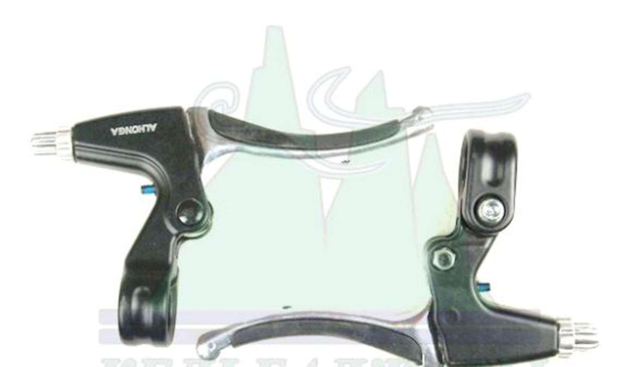 Ручки руля велосипедные (тормозные) (пара, черные) (mod:HV-330A) ALHONGA KL