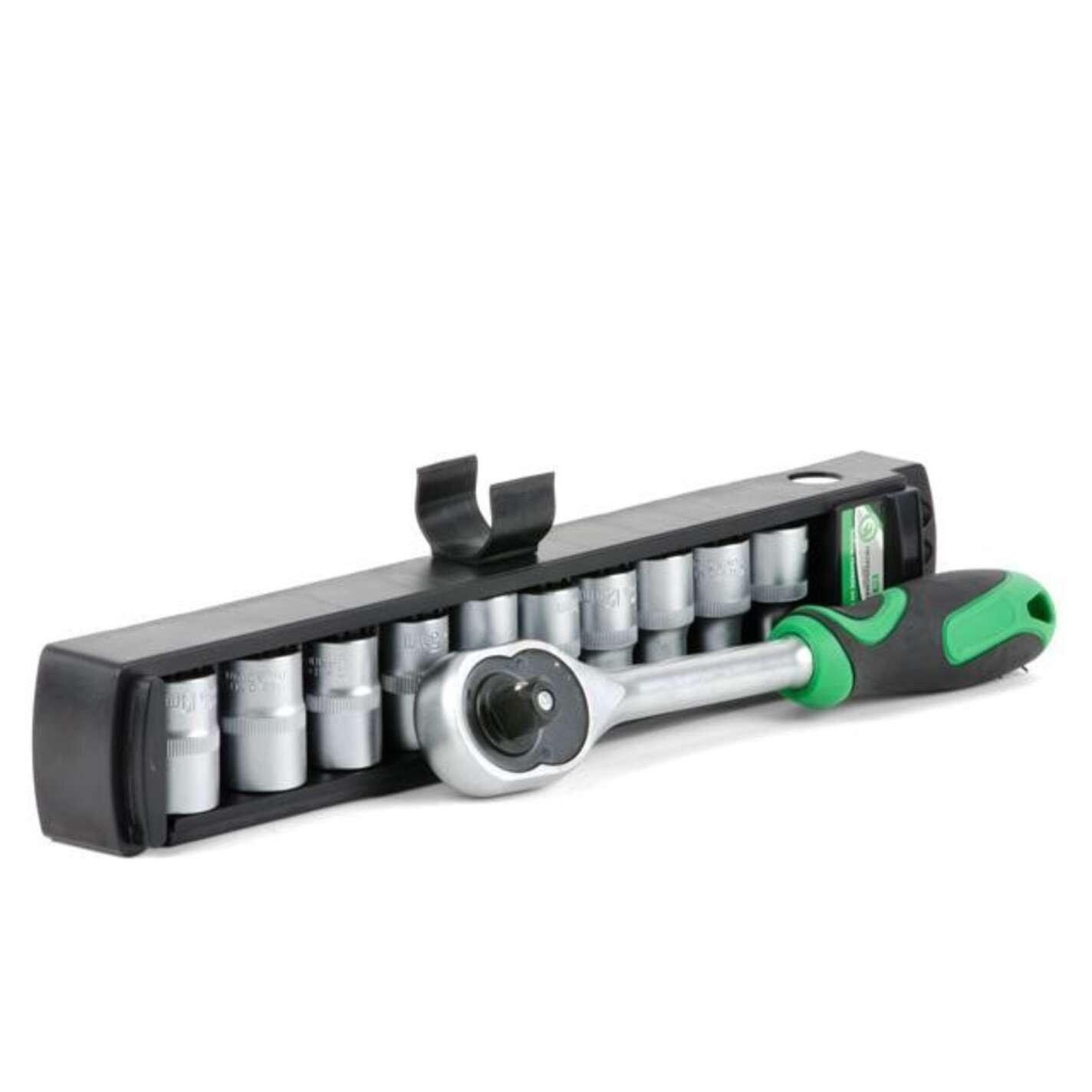 Набор головок 10 шт 1/4 c трещеткой INTERTOOL