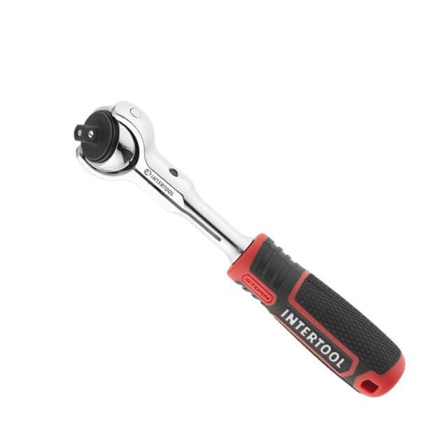 Рукоятка с храповым механизмом поворотная, 72 зуба 1/4”, Cr-V STORM