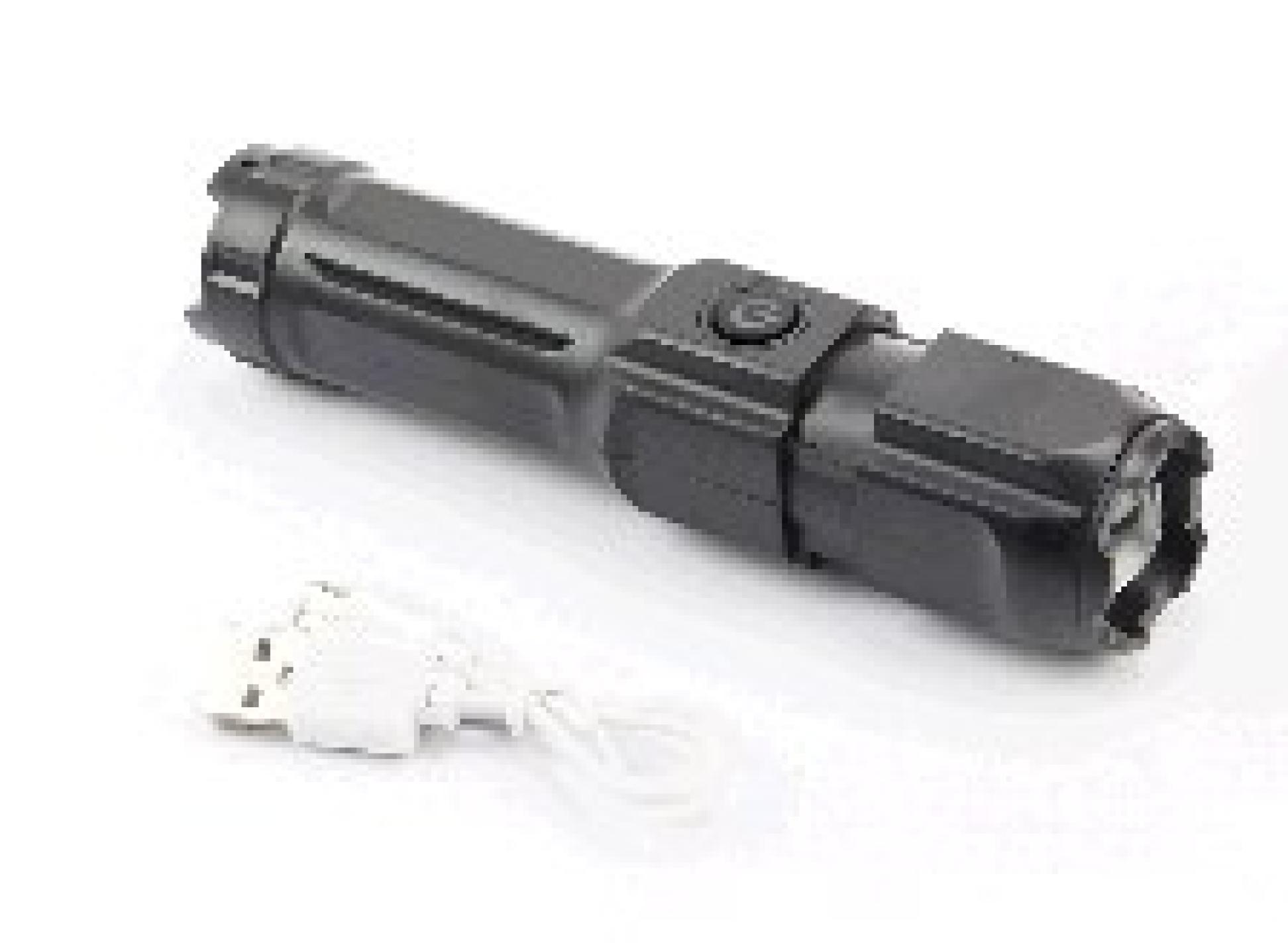Ліхтар 1 діод 240 lumen ручний, Li-ion 3.7V 5200mAh зарядка від USB, вологозахисний, чорний F15-T OEM