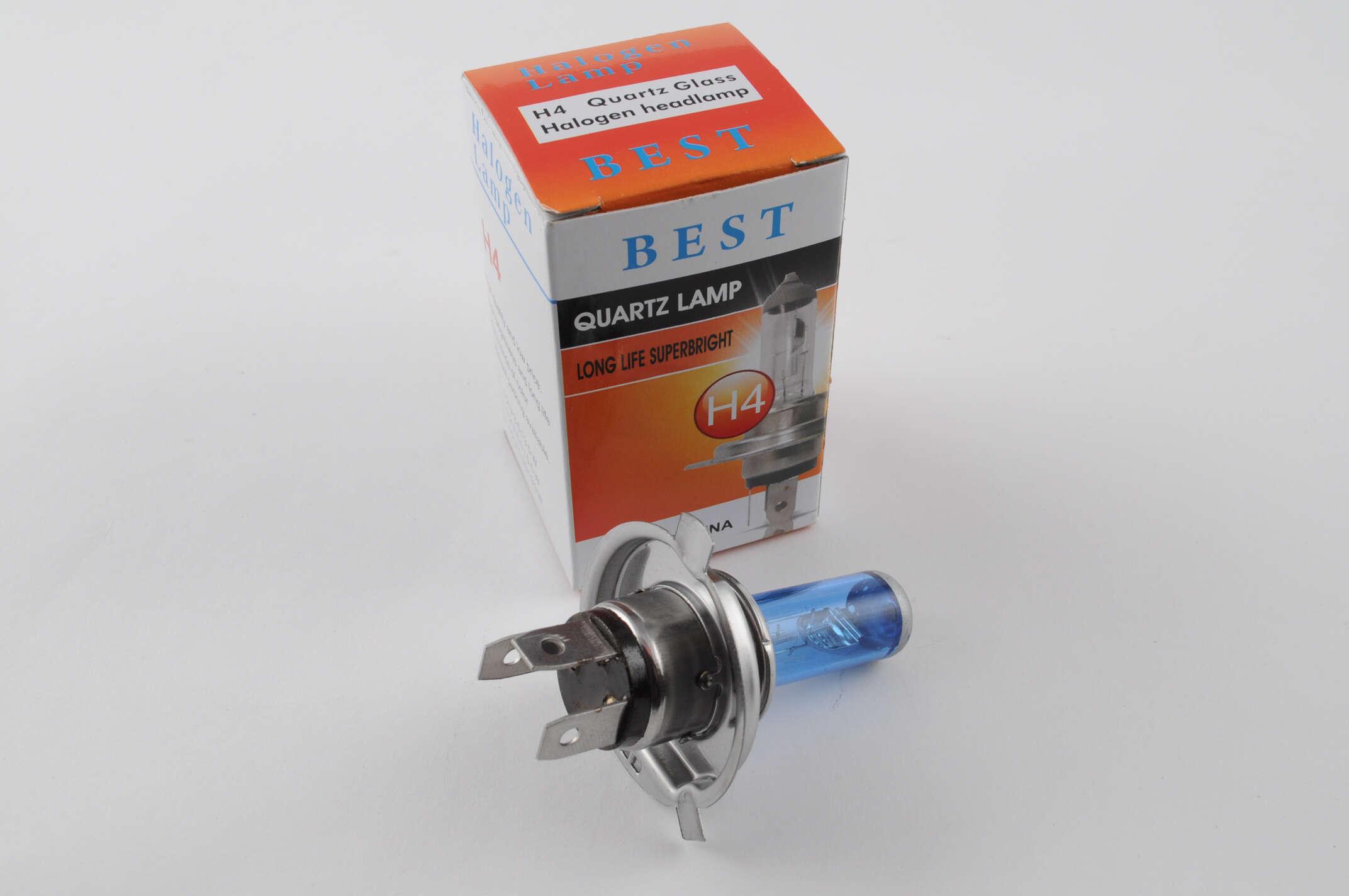 Лампа H4 (авто) 12V 18W/18W (супер белый) BEST (mod:A)
