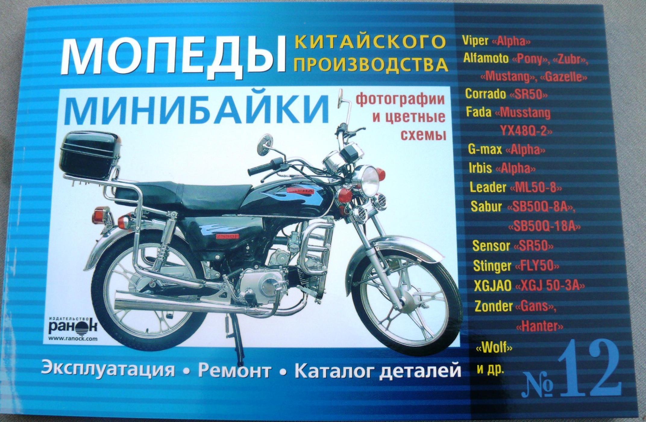 Инструкция мопеды китайские Alpha (№12) (176стр) VDK-2
