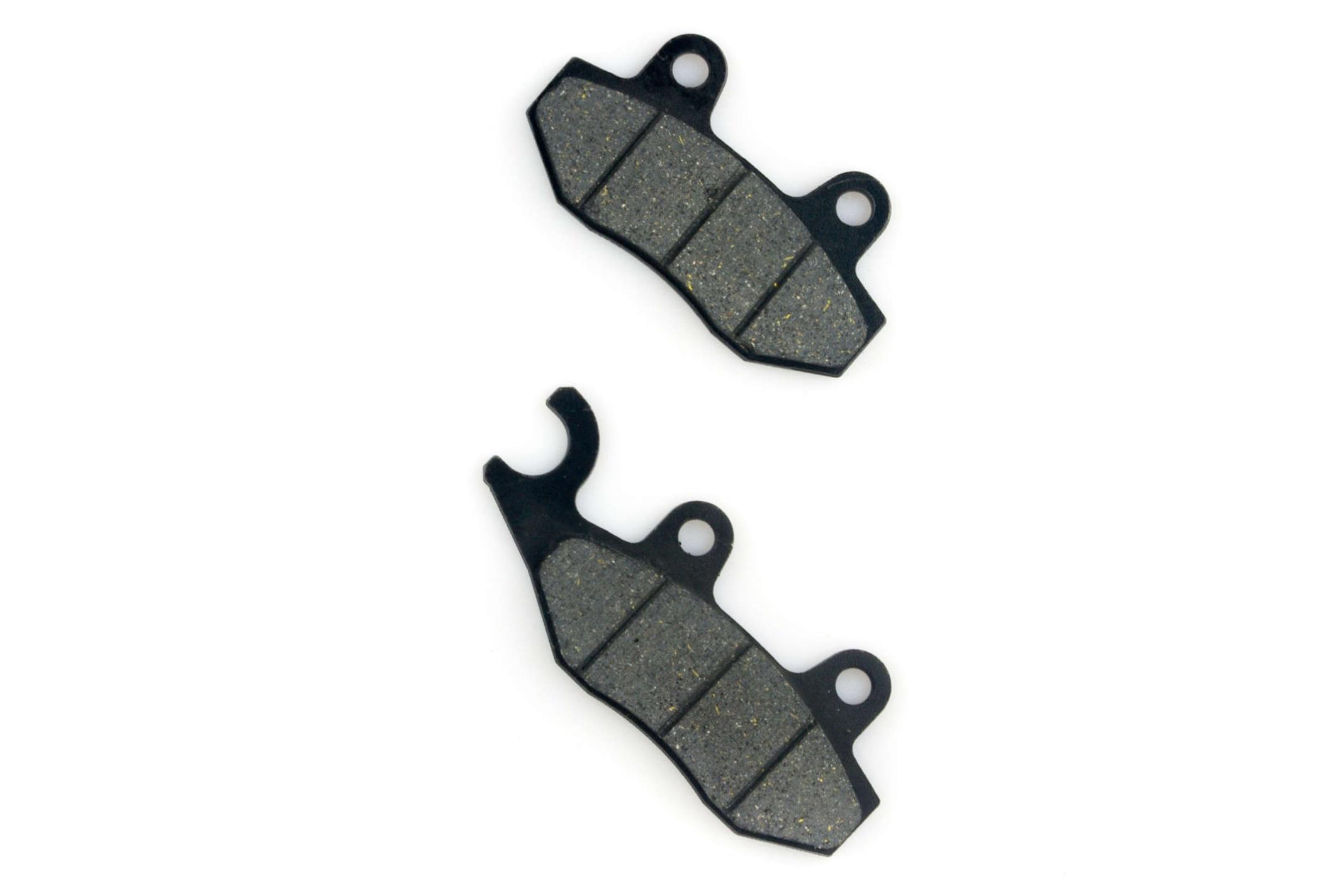 Колодки тормозные (диск) 4T GY6 50-150 (RACE/STORM, ухо в лево, черные) ZUNA