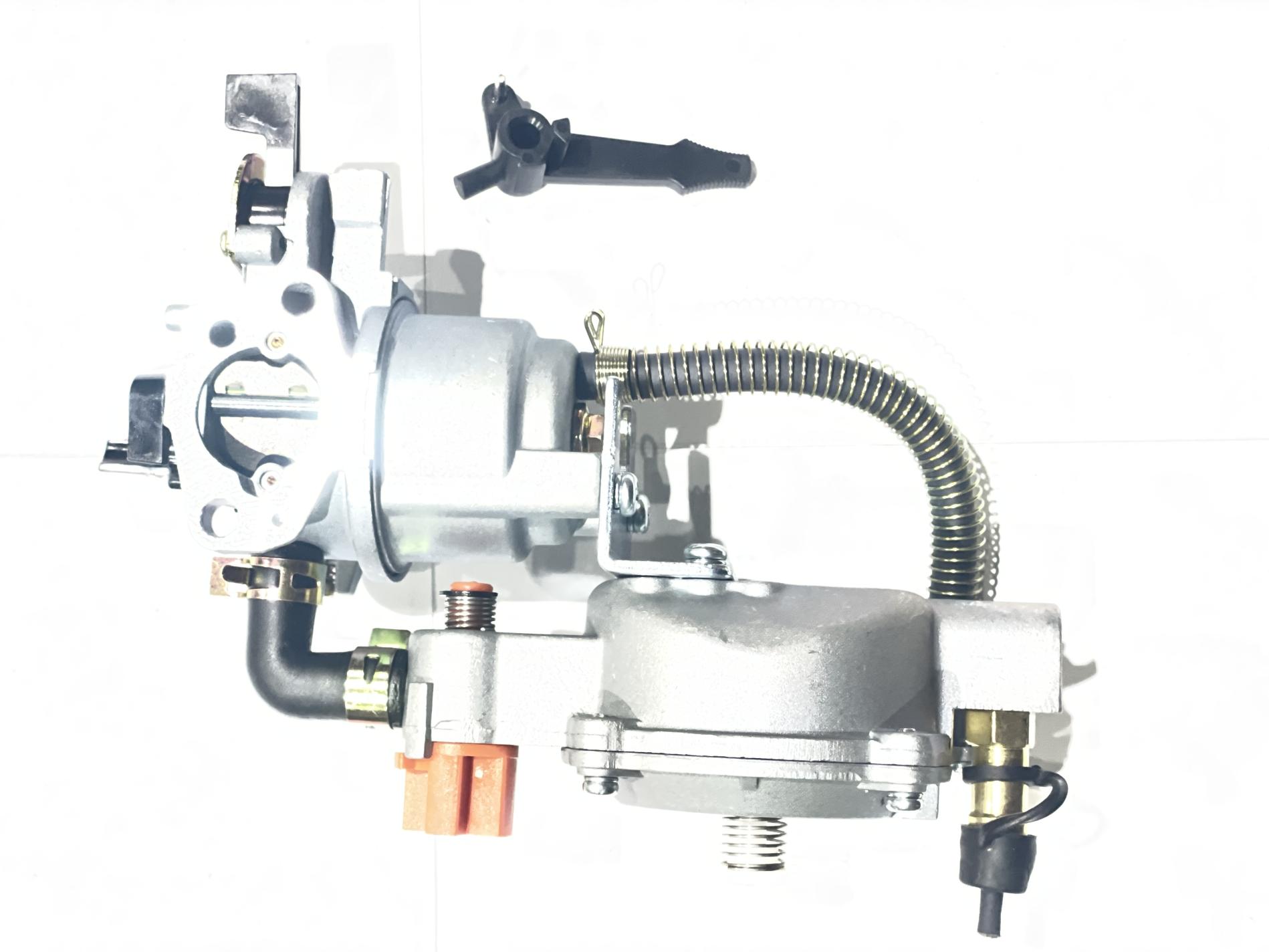 Карбюратор м/б, бензогенератор 168F/170F (6,5/7Hp) с газовым редуктором (пропан-бутан) (механизм рычажный) с переключателем LIBA