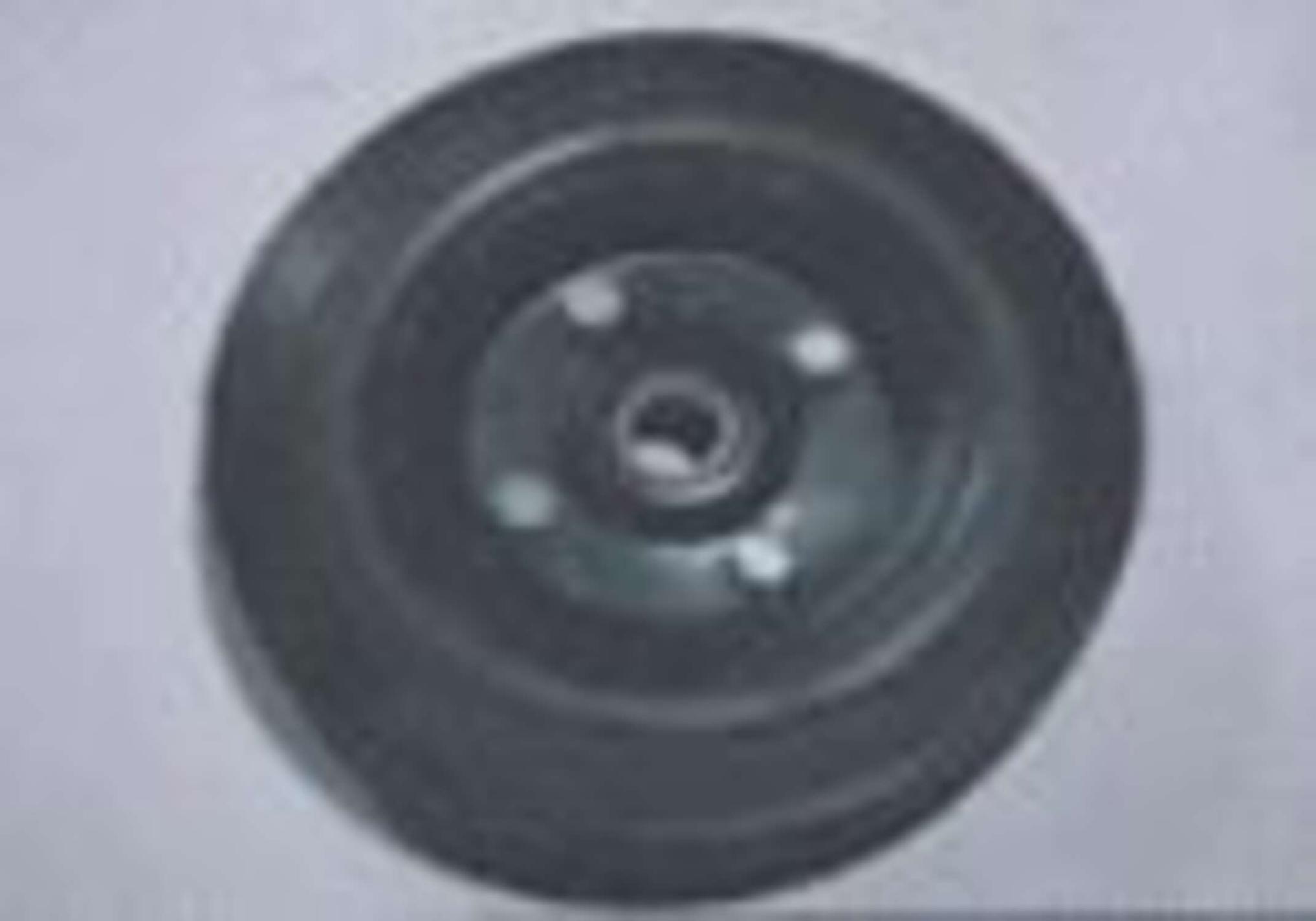 Колесо для тачек и платформ (литая резина) (200/50- 100mm, под ось 17mm) (2 подшипника) MRHD