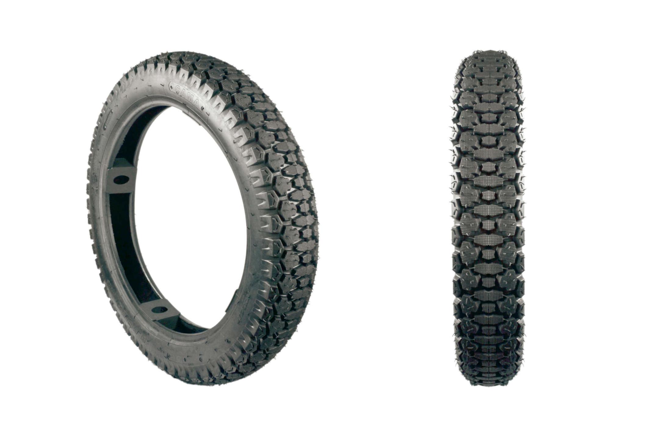 Мотошина 3,50 -16 TL (бескамерная, дорожная) (#DJ-401, 4PR) CAMA