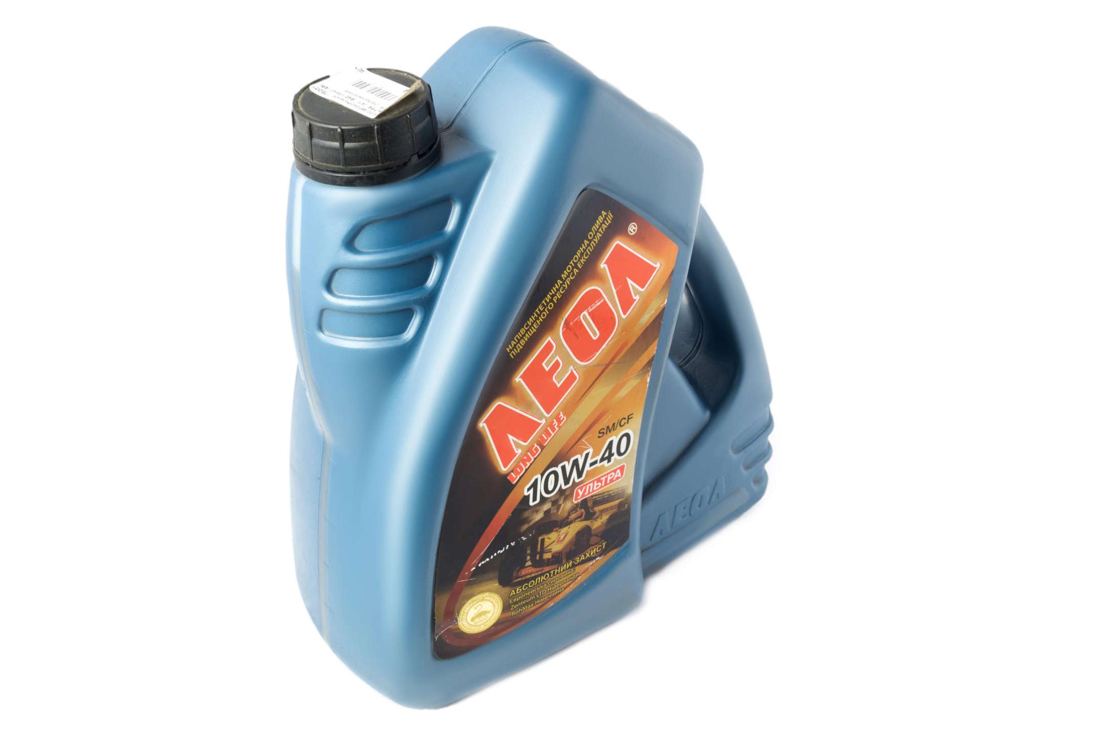 Масло автомобильное, 4л (полусинтетика, SAE 10W-40, API SL/CF, УЛЬТРА) ЛЕОЛ