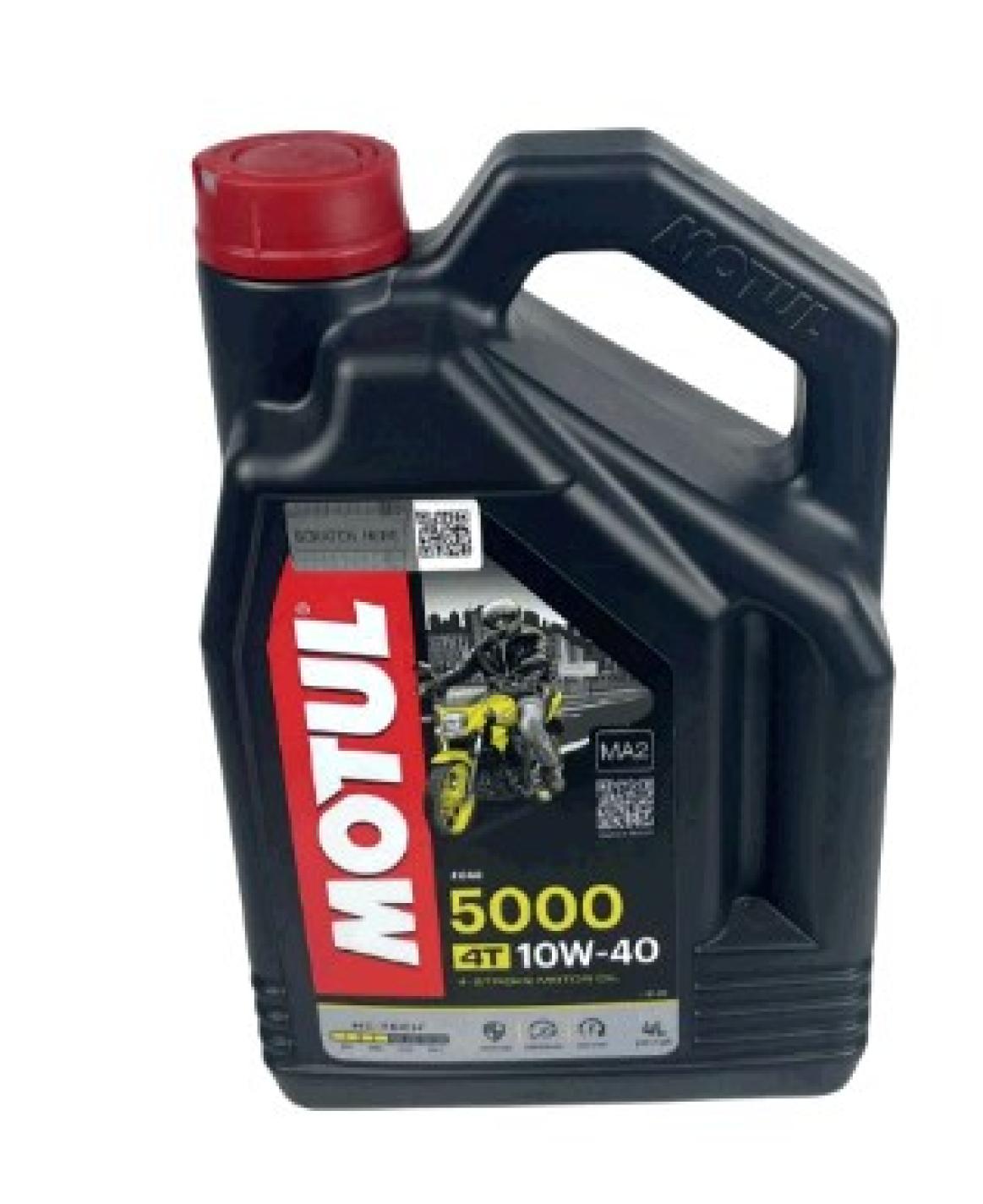 Олія 4T, 4л (напівсинтетика, 10W-40, 5000, API SJ/SH/SG) MOTUL (#104056) VV