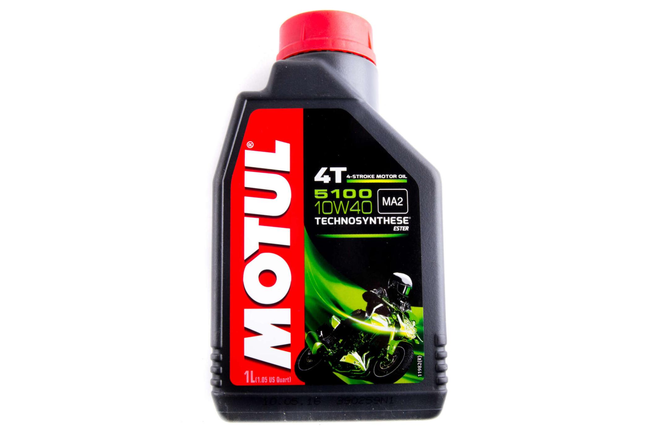 Олія 4T, 1л (напівсинтетика, 10W-40, 5100, API SL/SJ/SH/SG) MOTUL (#104066)