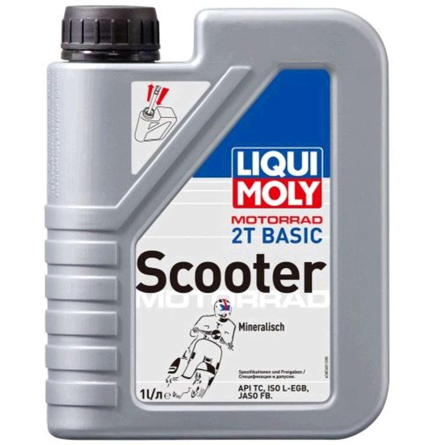 Масло 2T, 1л (минеральное, Motorbike 2T Basic Scooter Street) LIQUI MOLY #8068