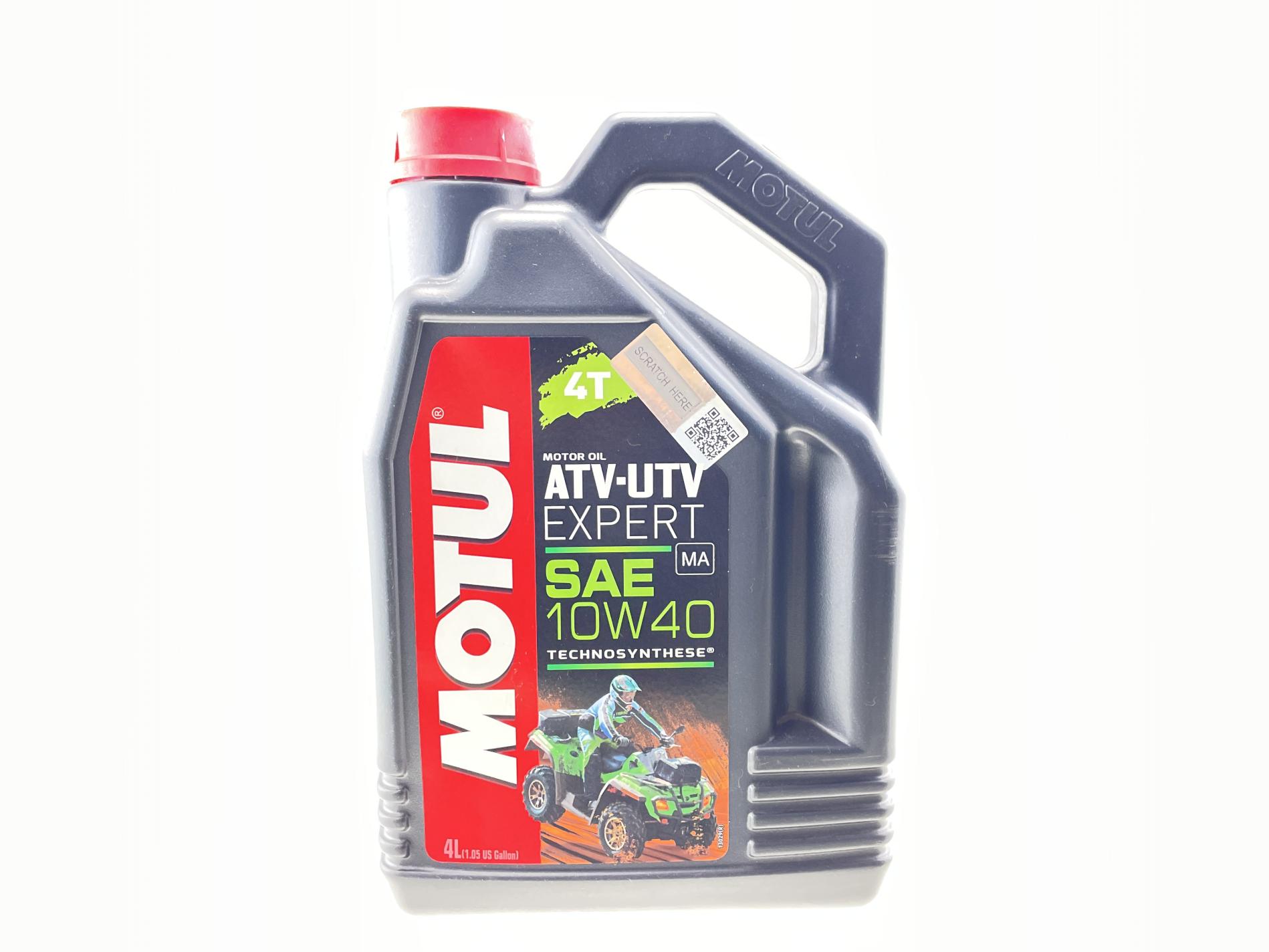 Олія 4T, 4л (напівсинтетика, 10W-40, ATV-UTV, API SM/SL/SJ) MOTUL (#105939)