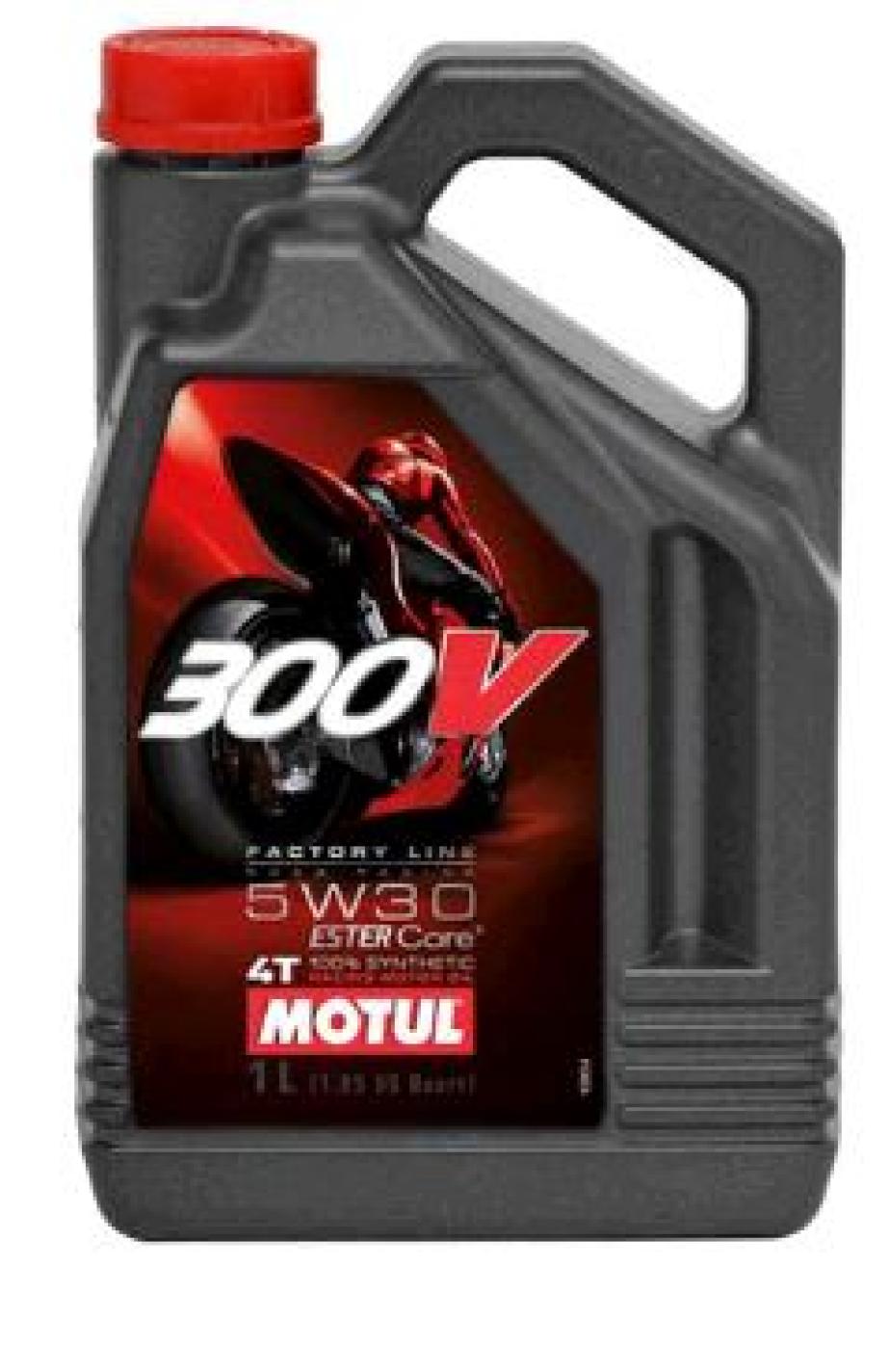 Масло 4T, 4л (синтетика, 5W-30, 300V Line road racing, Above standards) MOTUL (#104111)