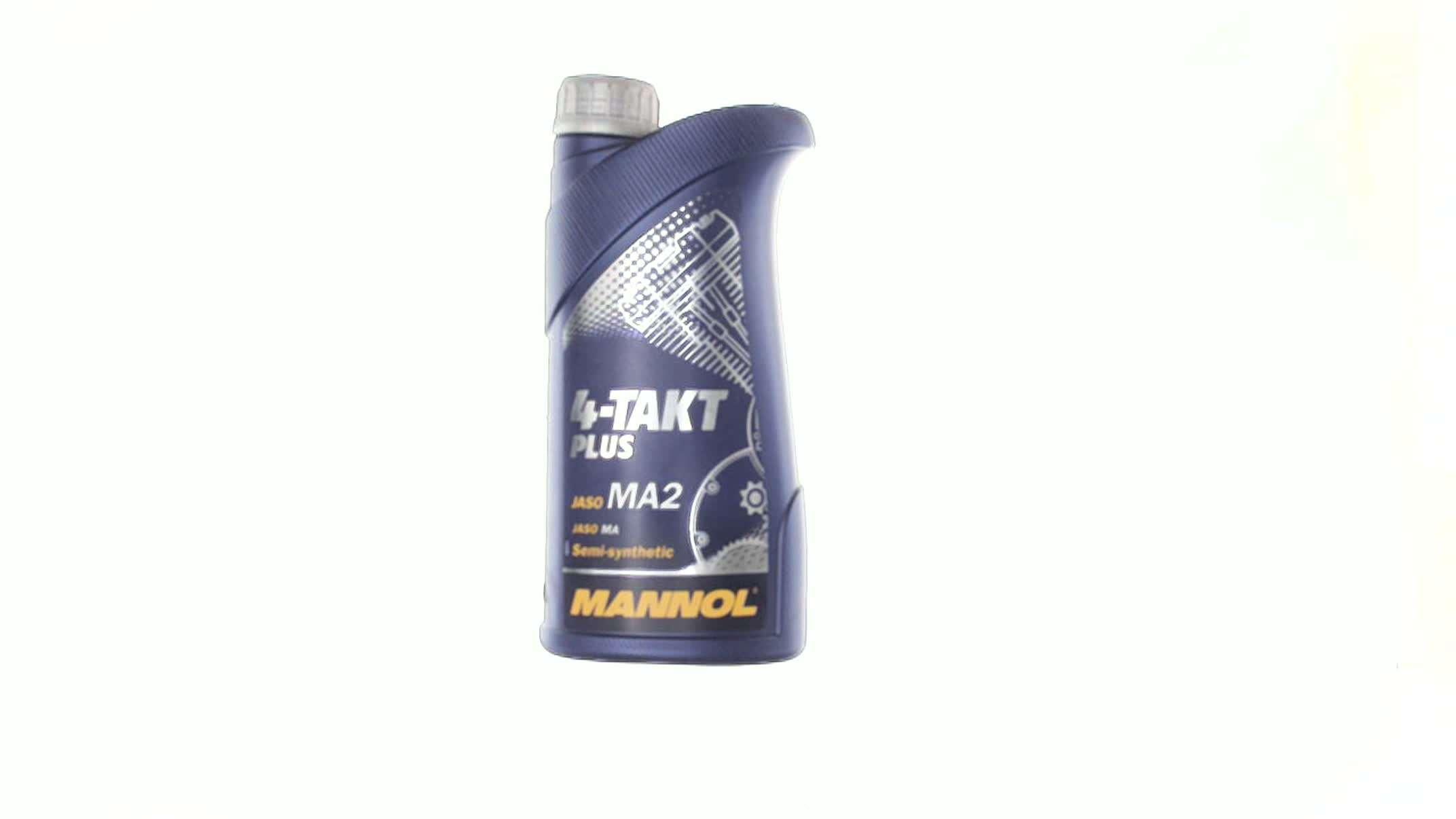 Масло 4T, 1л (SAE 10W-40, полусинтетика, 4-Takt Plus API SL. 7202) MANNOL