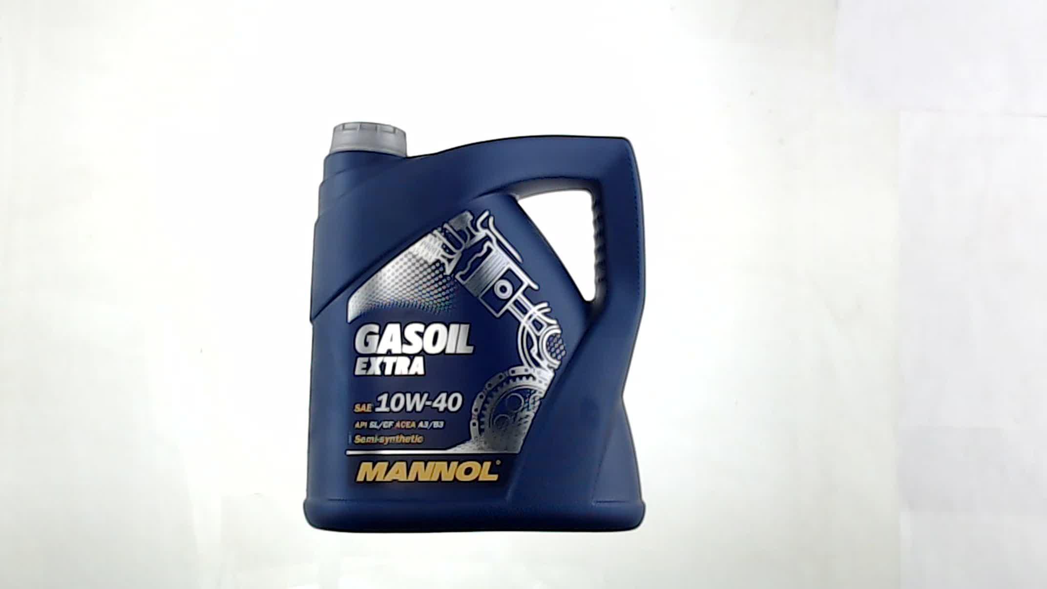 Масло автомобильное, 4л (SAE 10W-40, полусинтетика, Gasoil Extra API SL/CF) MANNOL