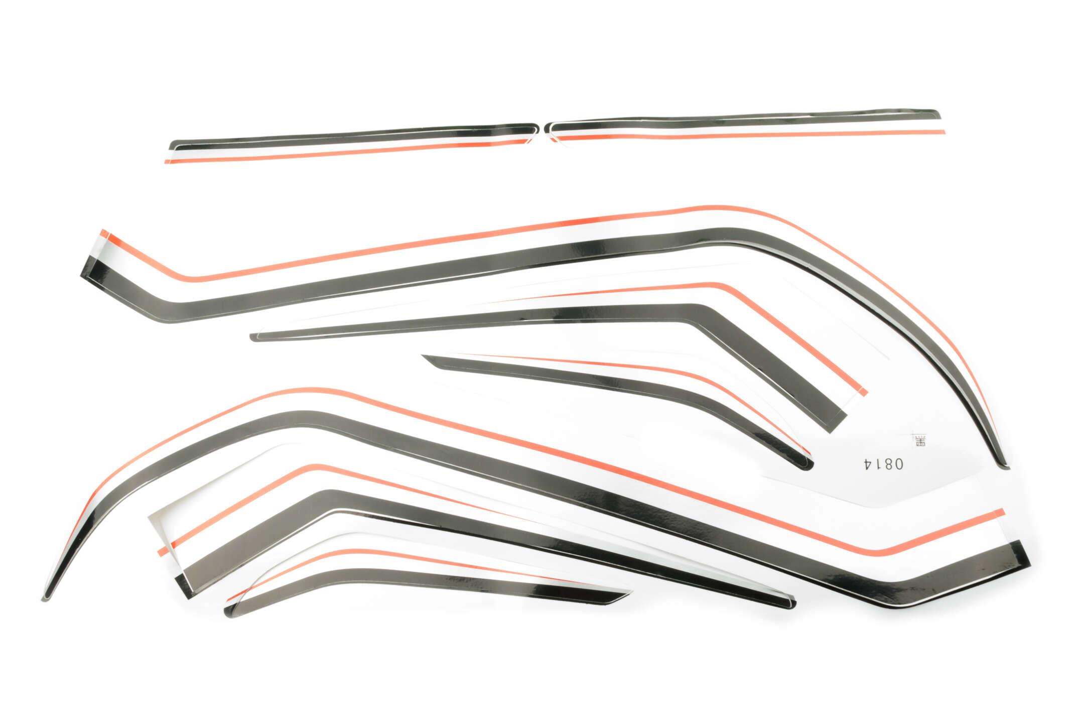 Наклейки (набор) полосы универсальные (52х27см) (#2405)