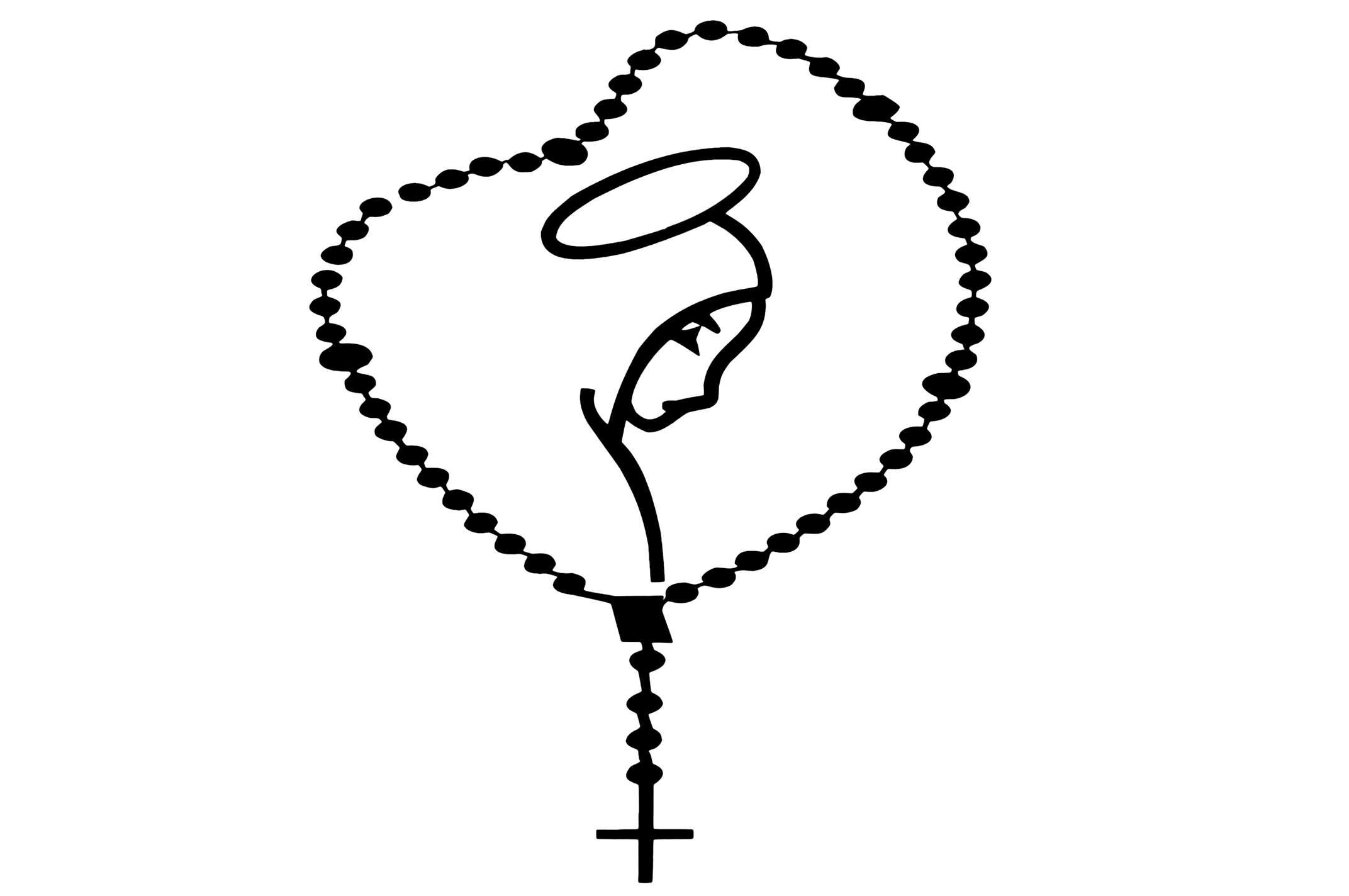 Наклейка декор CHAIN (16x14см, черная) (#5622)